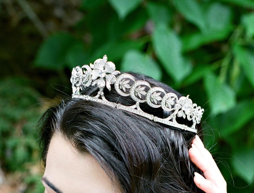 EDEN LUXE Bridal Tiaras INA Art Deco Wedding Tiara