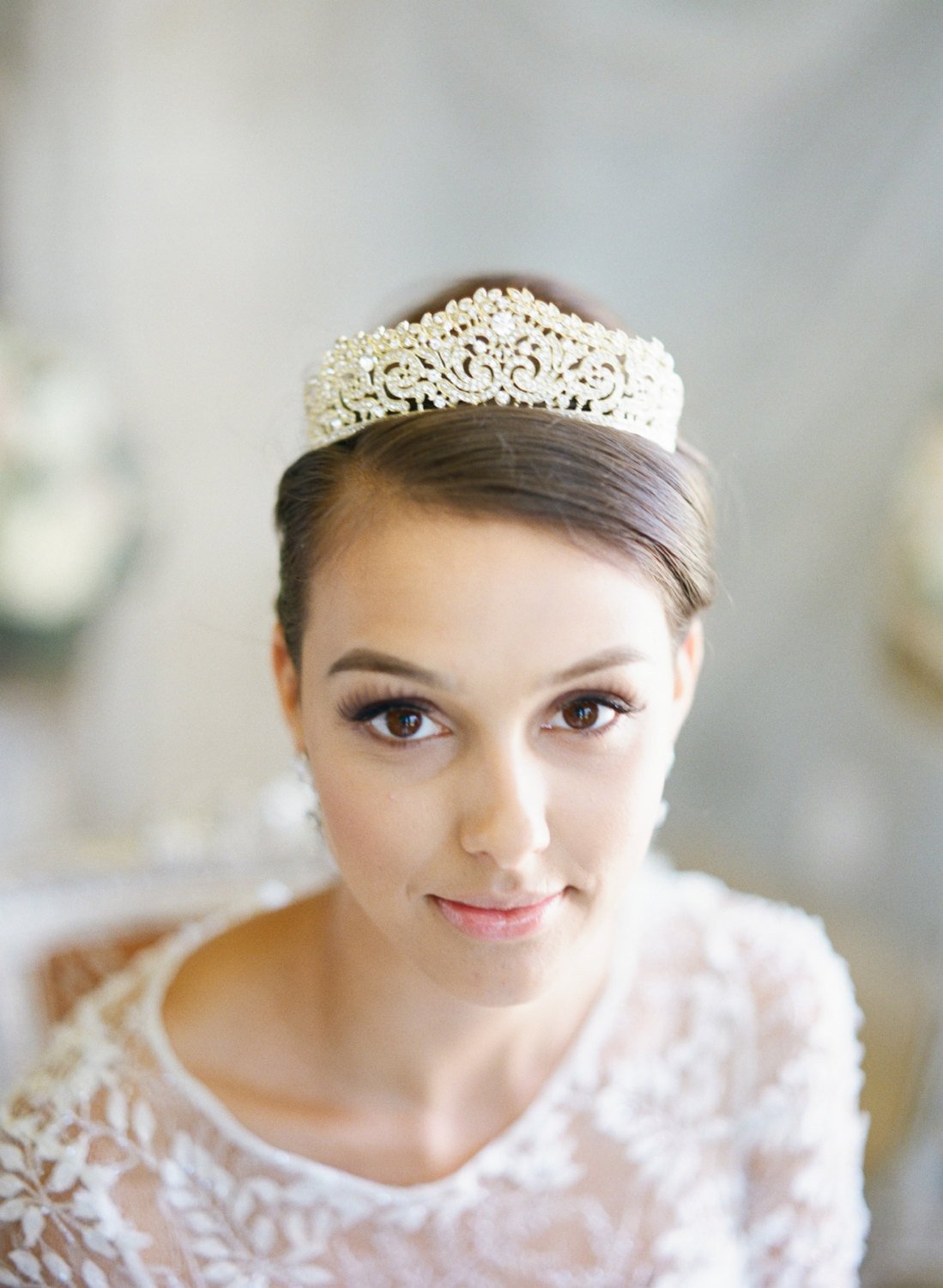 Bride wearing Tiara