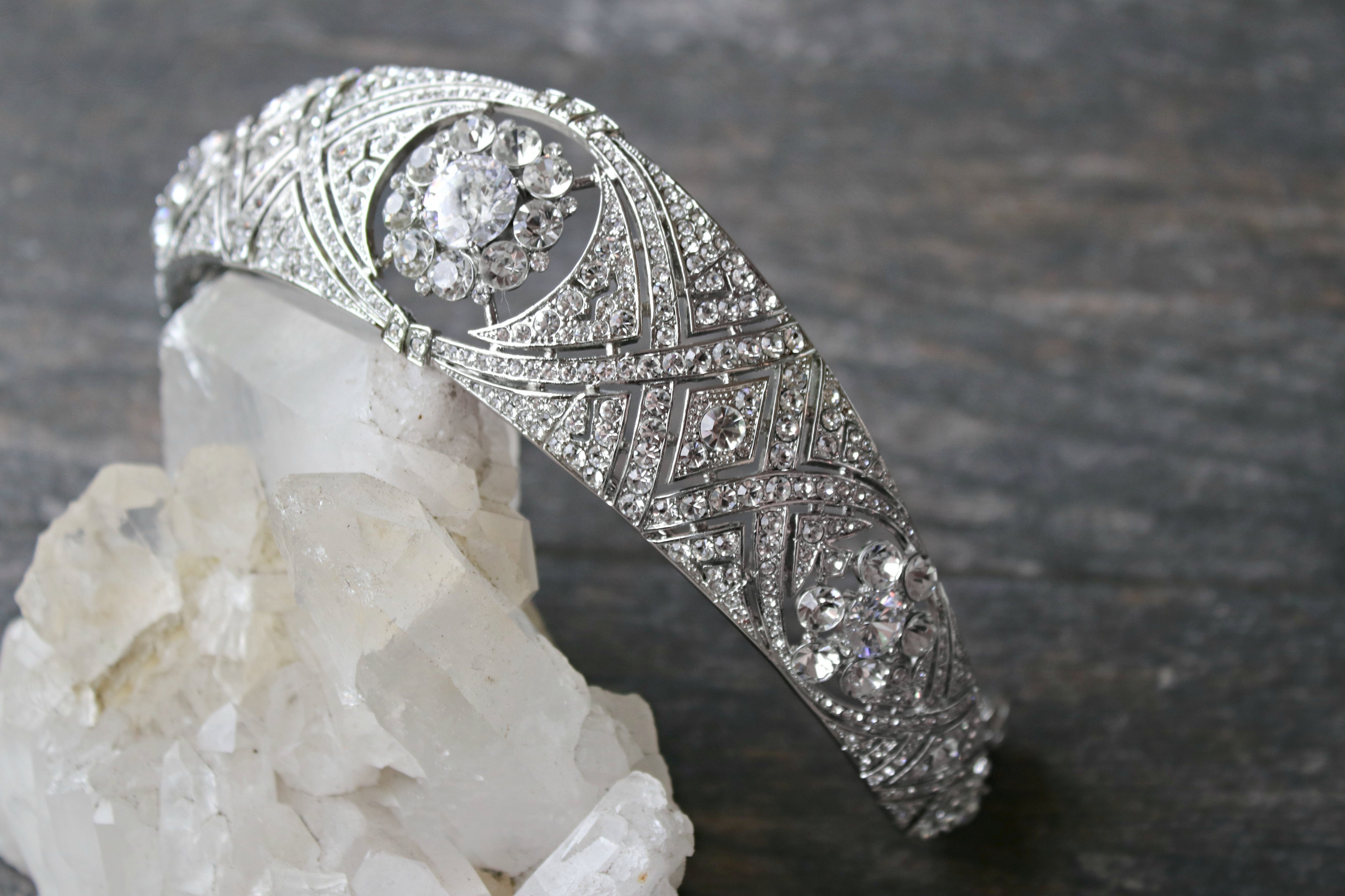 EDEN LUXE Bridal Tiaras MEGHAN Pearled Bridal Tiara