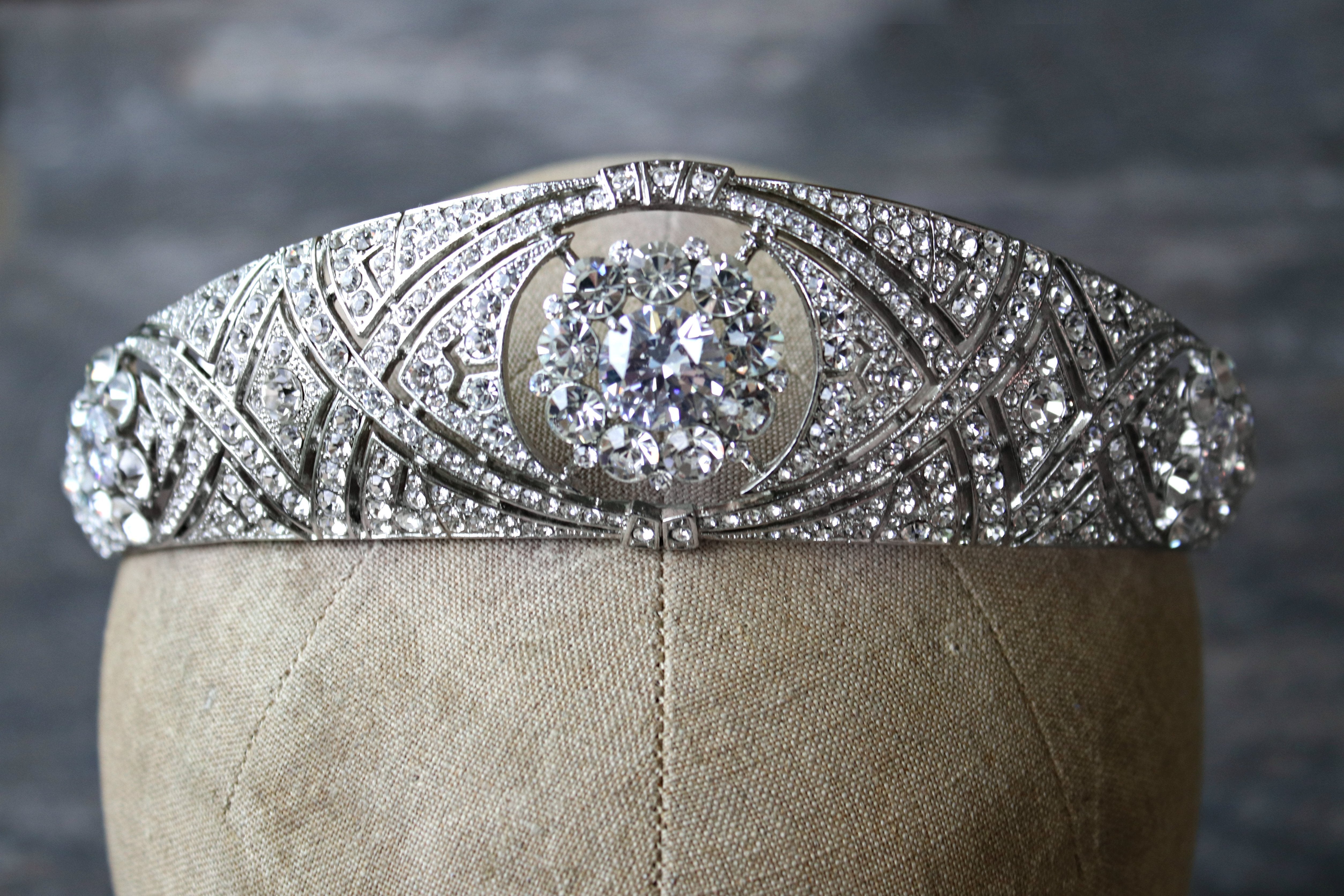 EDEN LUXE Bridal Tiaras MEGHAN Pearled Bridal Tiara