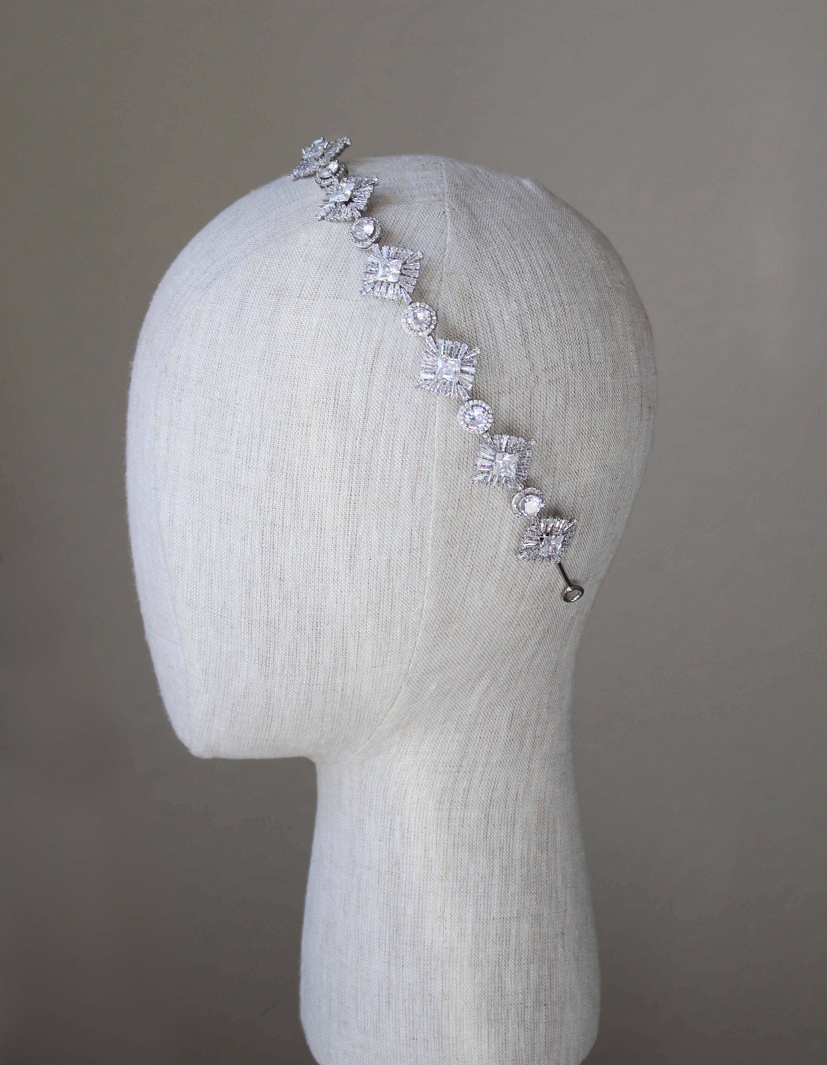 NADIA Simulated Diamond Headband Tiara