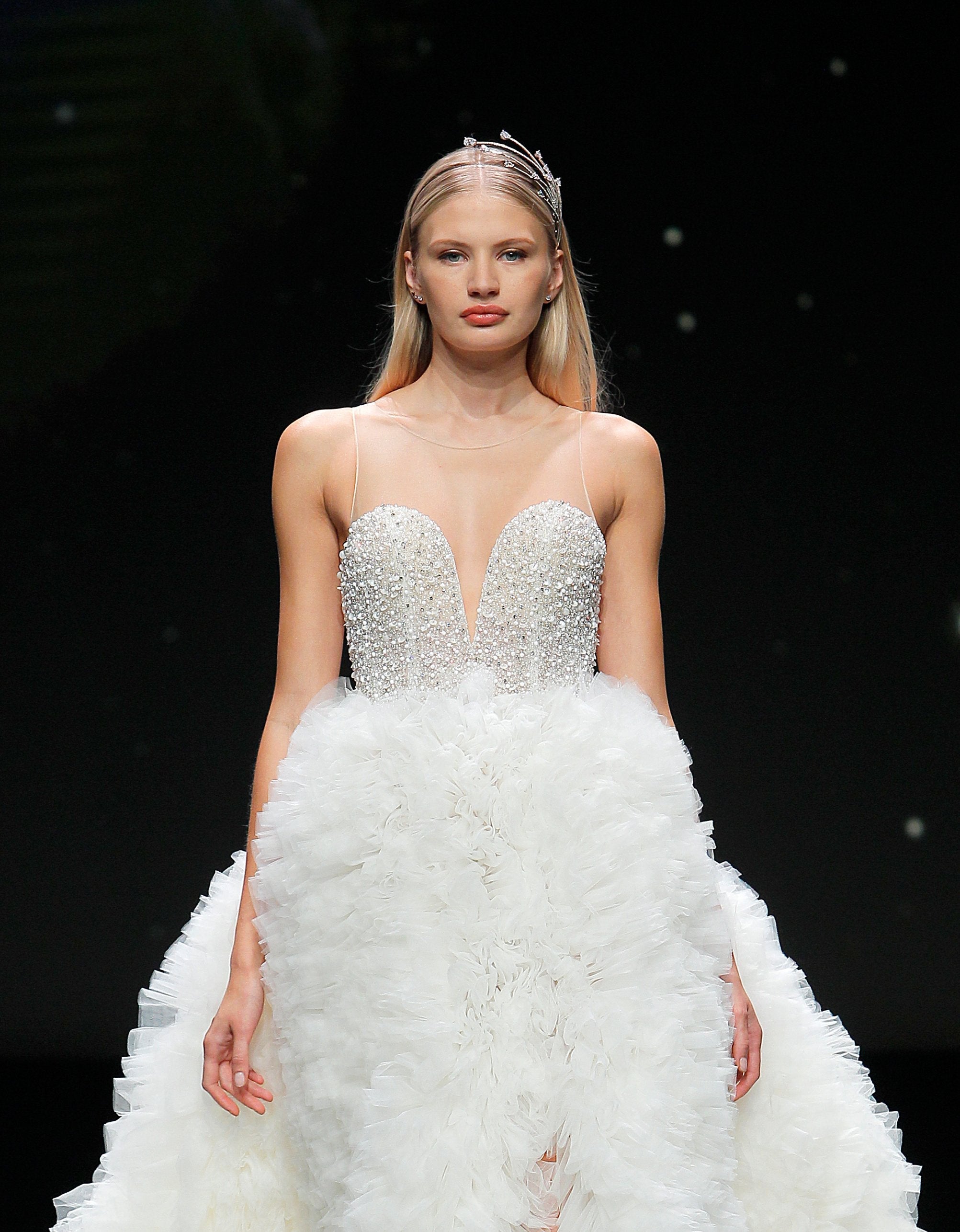 princess charlene modern wedding dress PRINCESS CHARLENE Tiara Royal Tiara