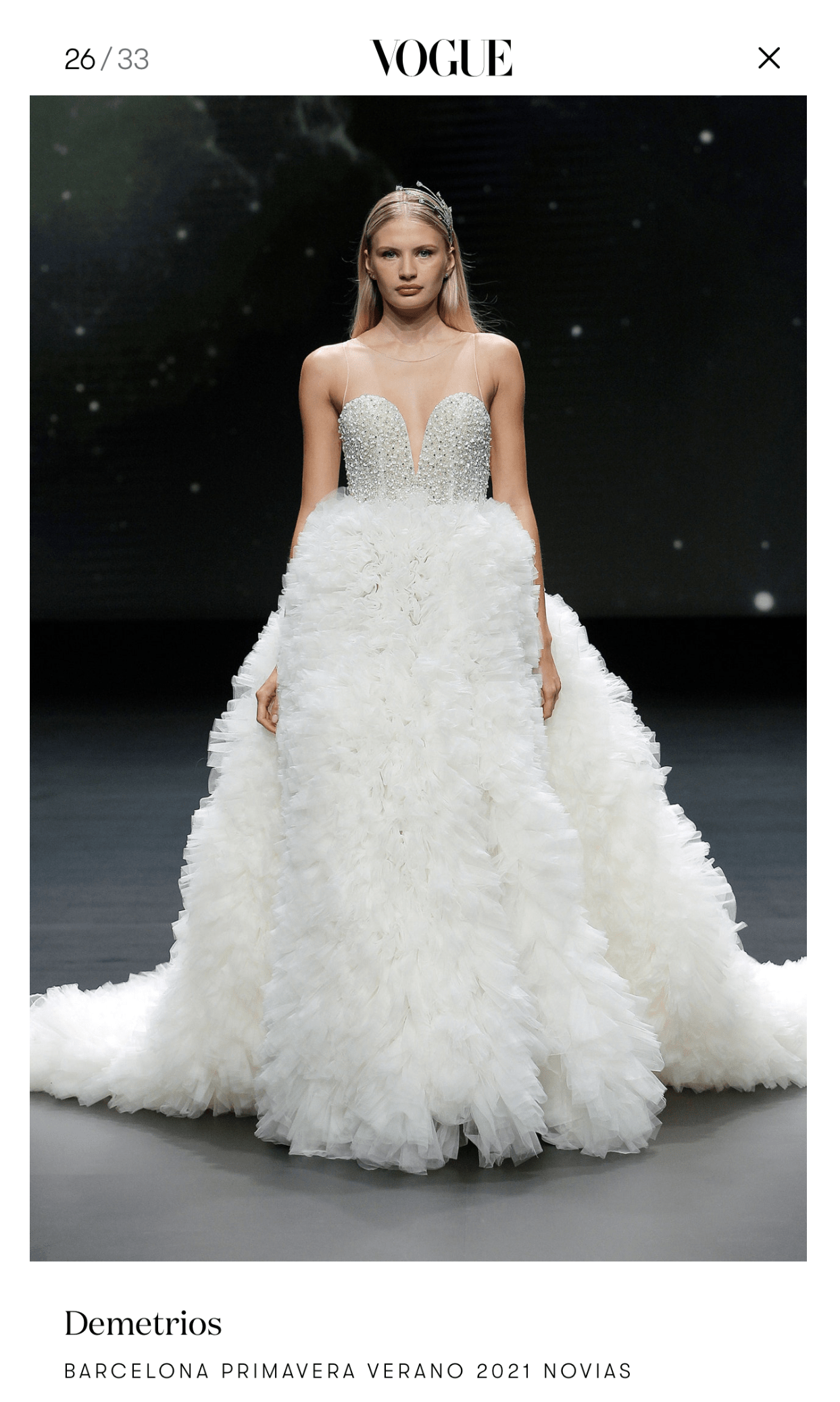 EDEN LUXE Bridal Tiaras PRINCESS CHARLENE Tiara