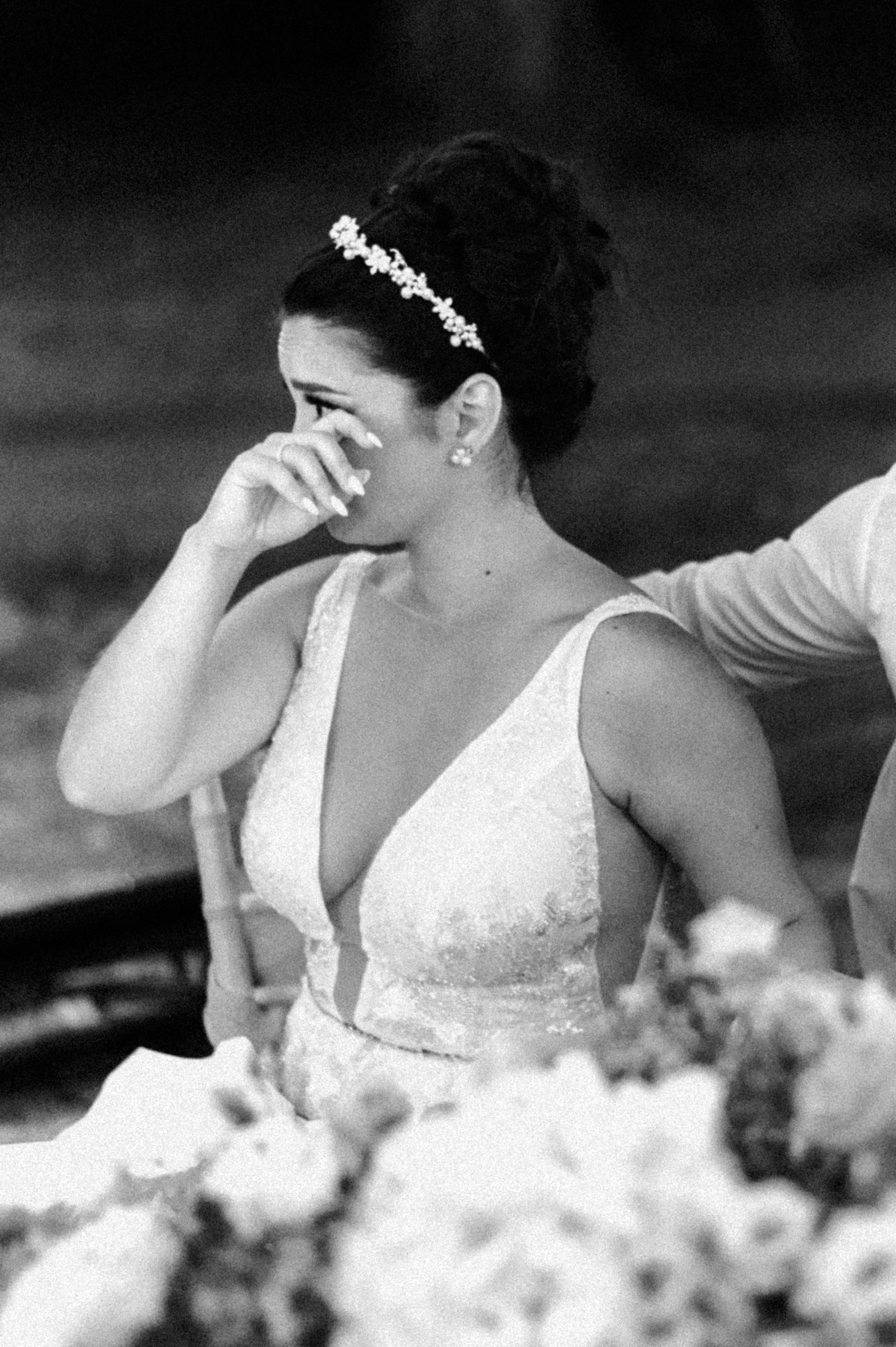 EDEN LUXE Bridal Tiaras RILEY Silver Crystal and Pearl Headpiece Tiara