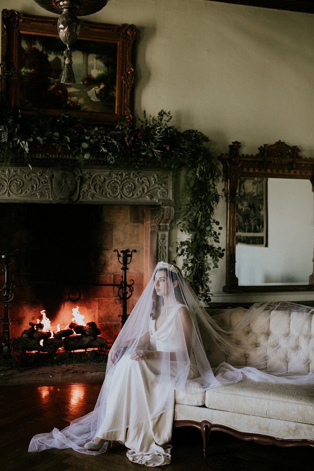 EDEN LUXE Bridal Veil Pale Blush GRANDE AMBRELL Extra Long Royal Cathedral Drop Veil