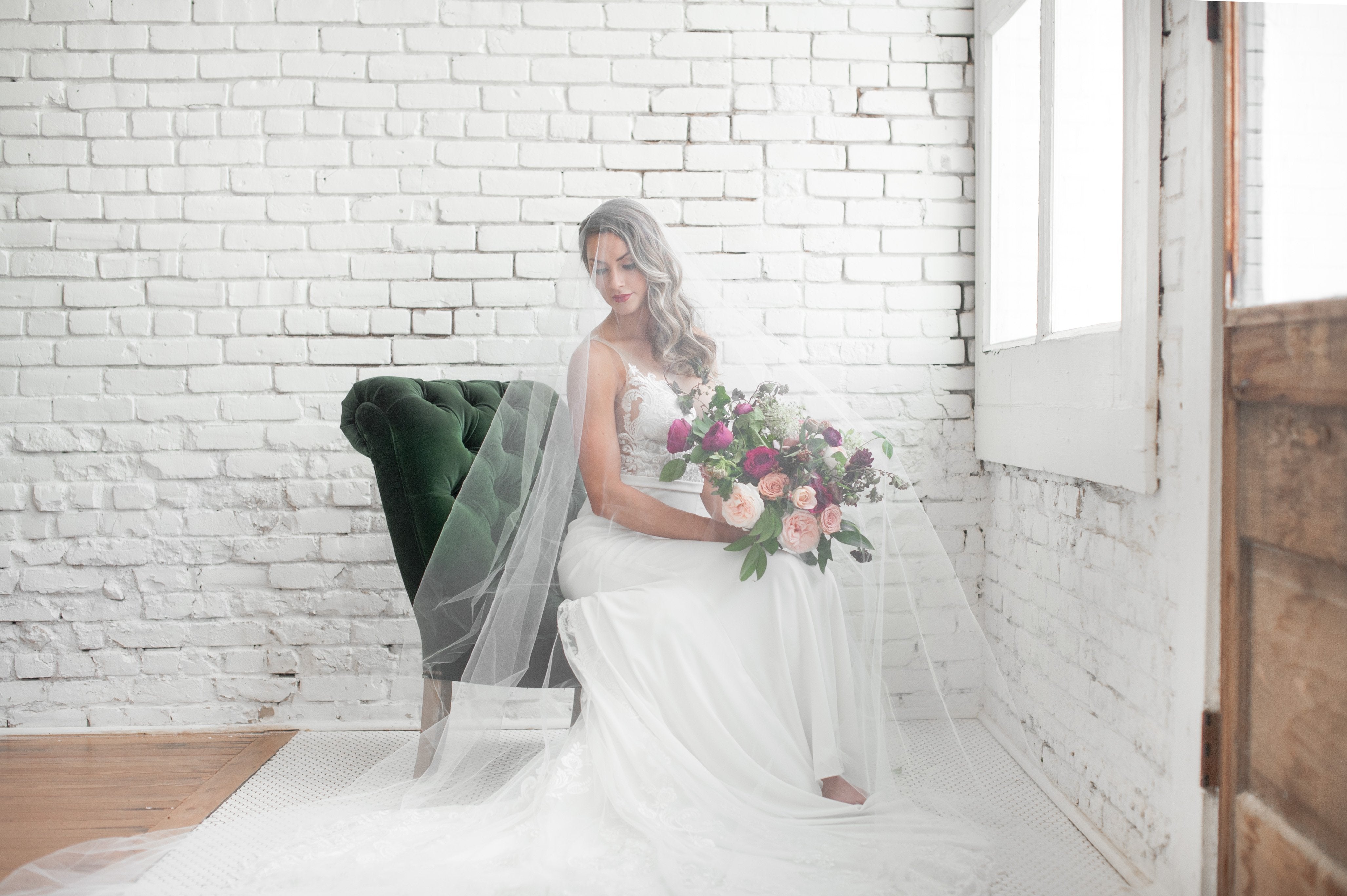 EDEN LUXE Bridal Veils AMBRELL Royal Cathedral Drop Veil