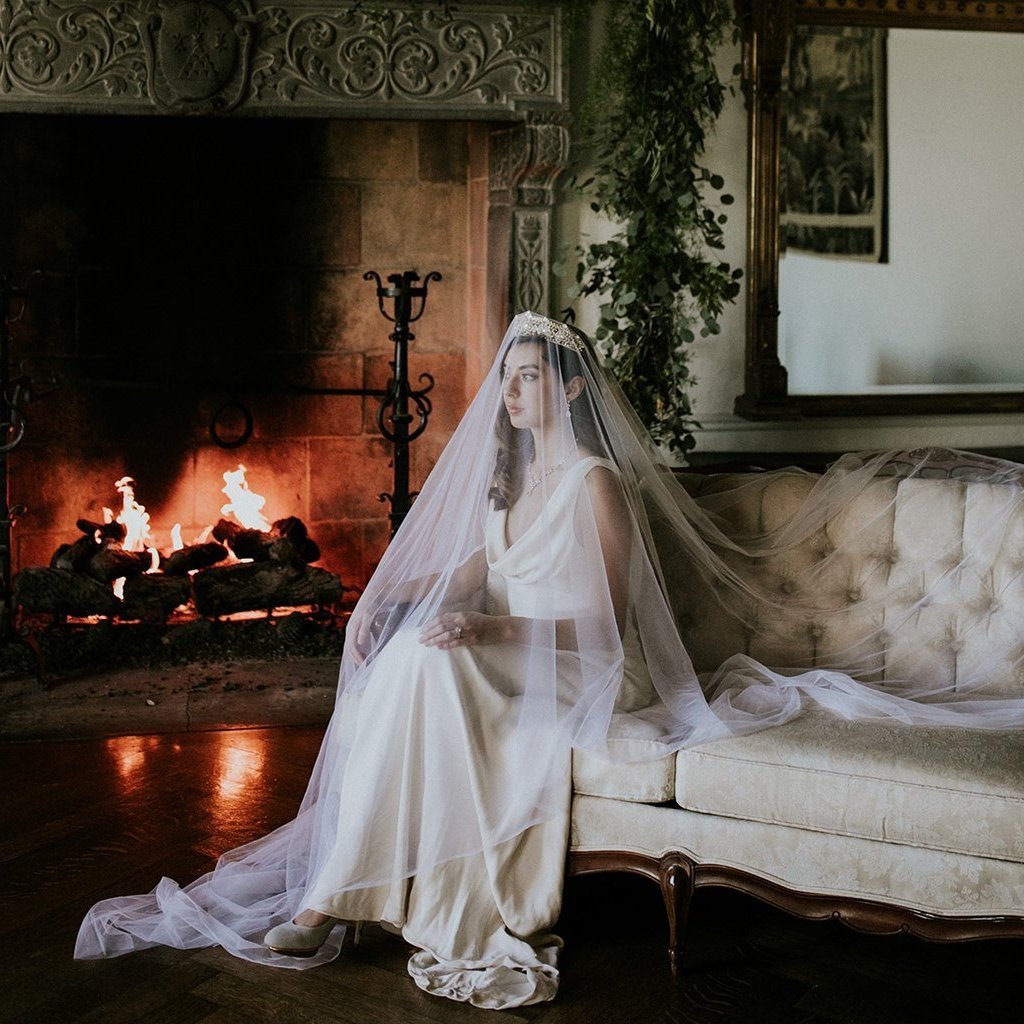 EDEN LUXE Bridal Veils AMBRELL Royal Cathedral Drop Veil