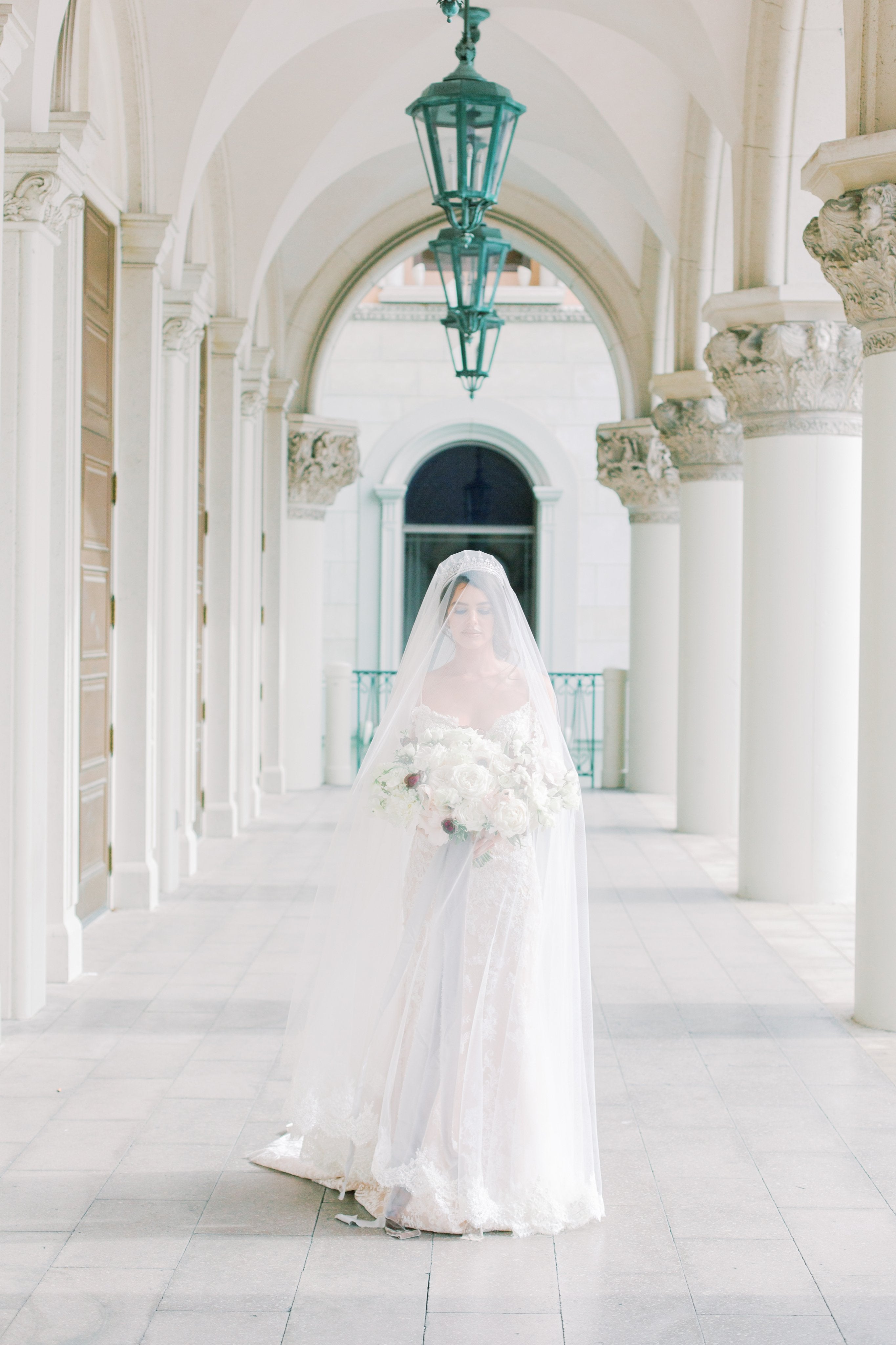 EDEN LUXE Bridal Veils PIPPA Lace Cathedral Drop Veil
