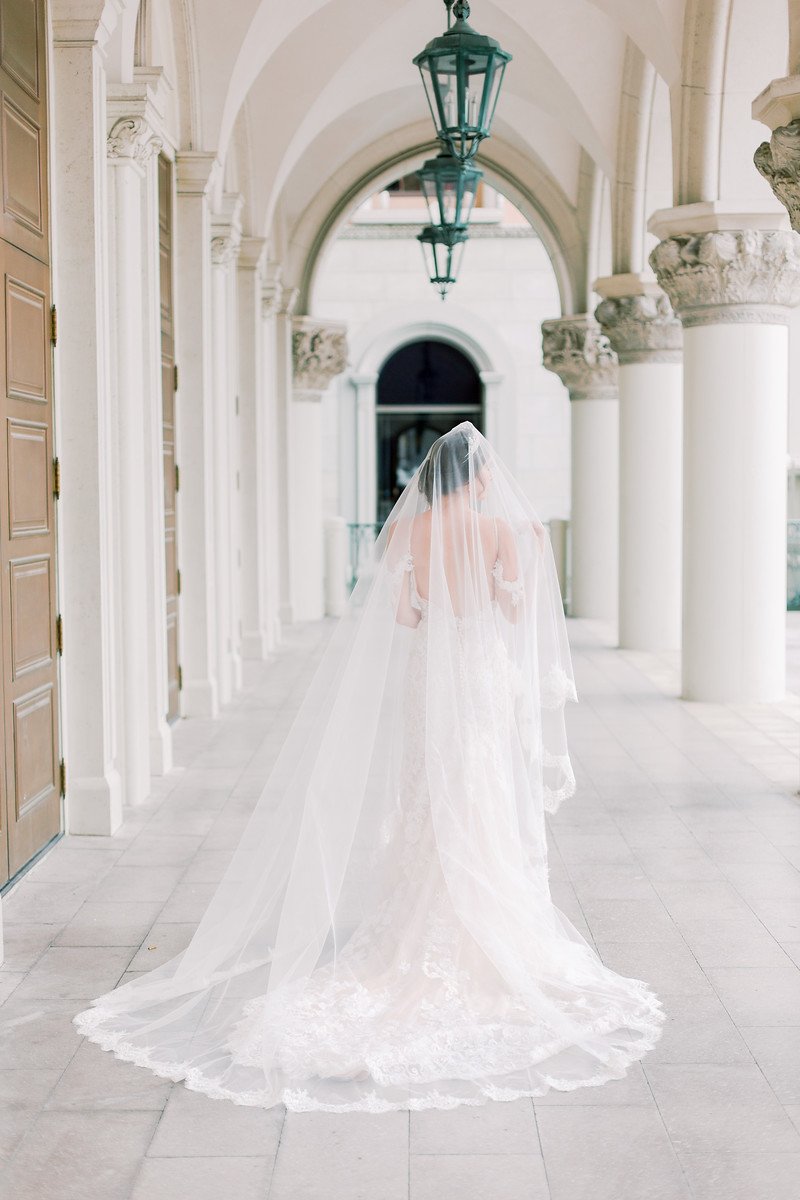 EDEN LUXE Bridal Veils PIPPA Lace Cathedral Drop Veil