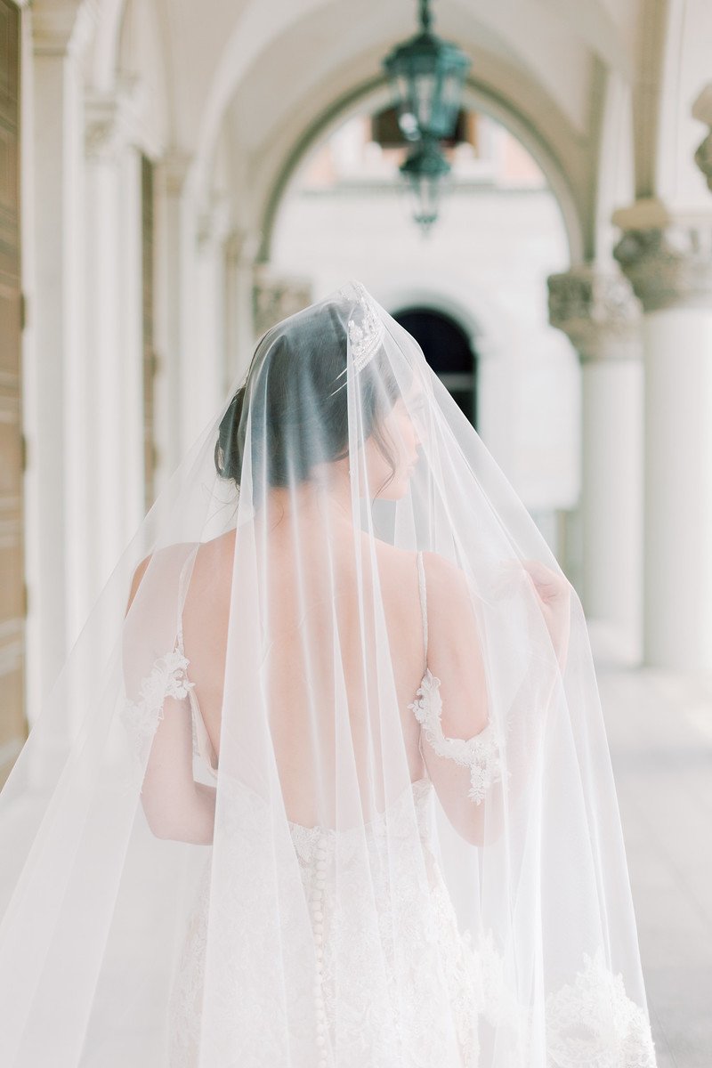 EDEN LUXE Bridal Veils PIPPA Lace Cathedral Drop Veil