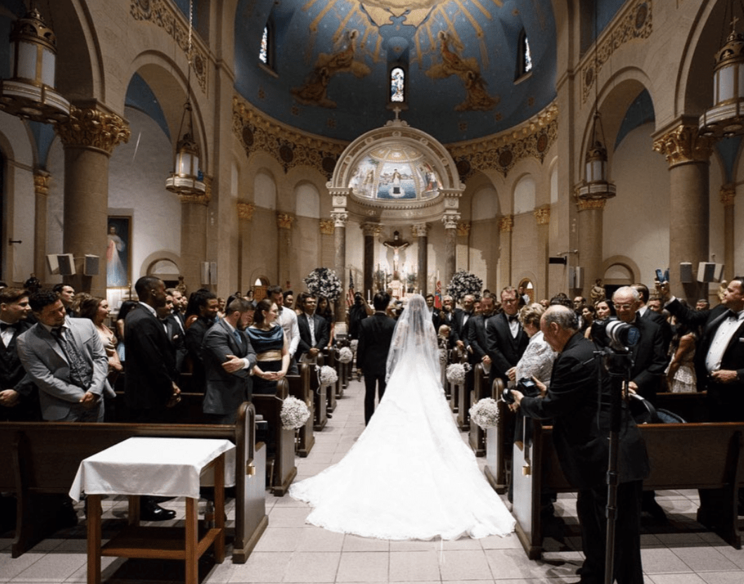 EDEN LUXE Bridal Veils Silk Tulle Chantilly Lace Drop Veil - KATE Veil