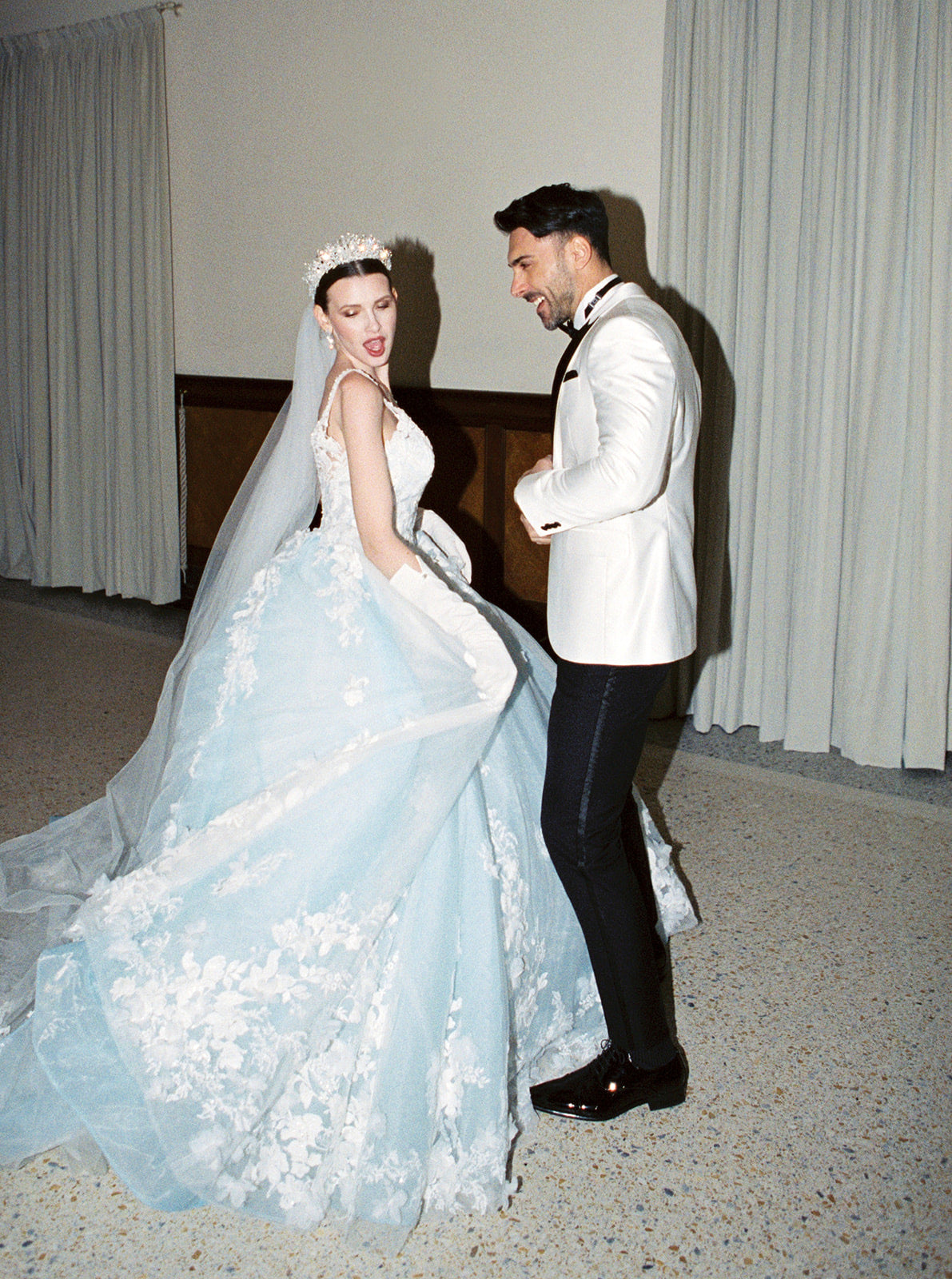 Princess Bride wearing a tiara | EDEN LUXE Bridal