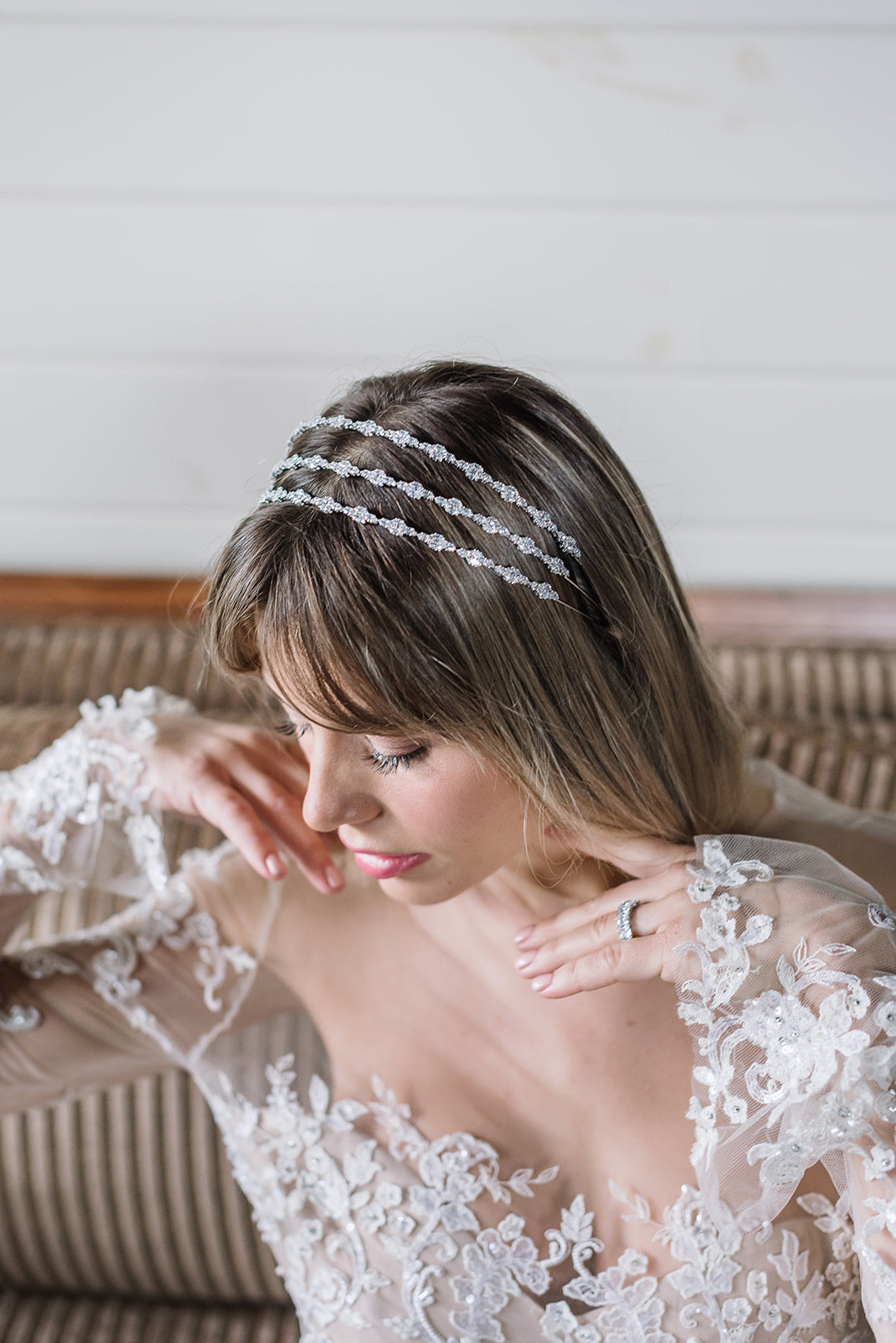 GALA Simulated Diamond Headband Tiara