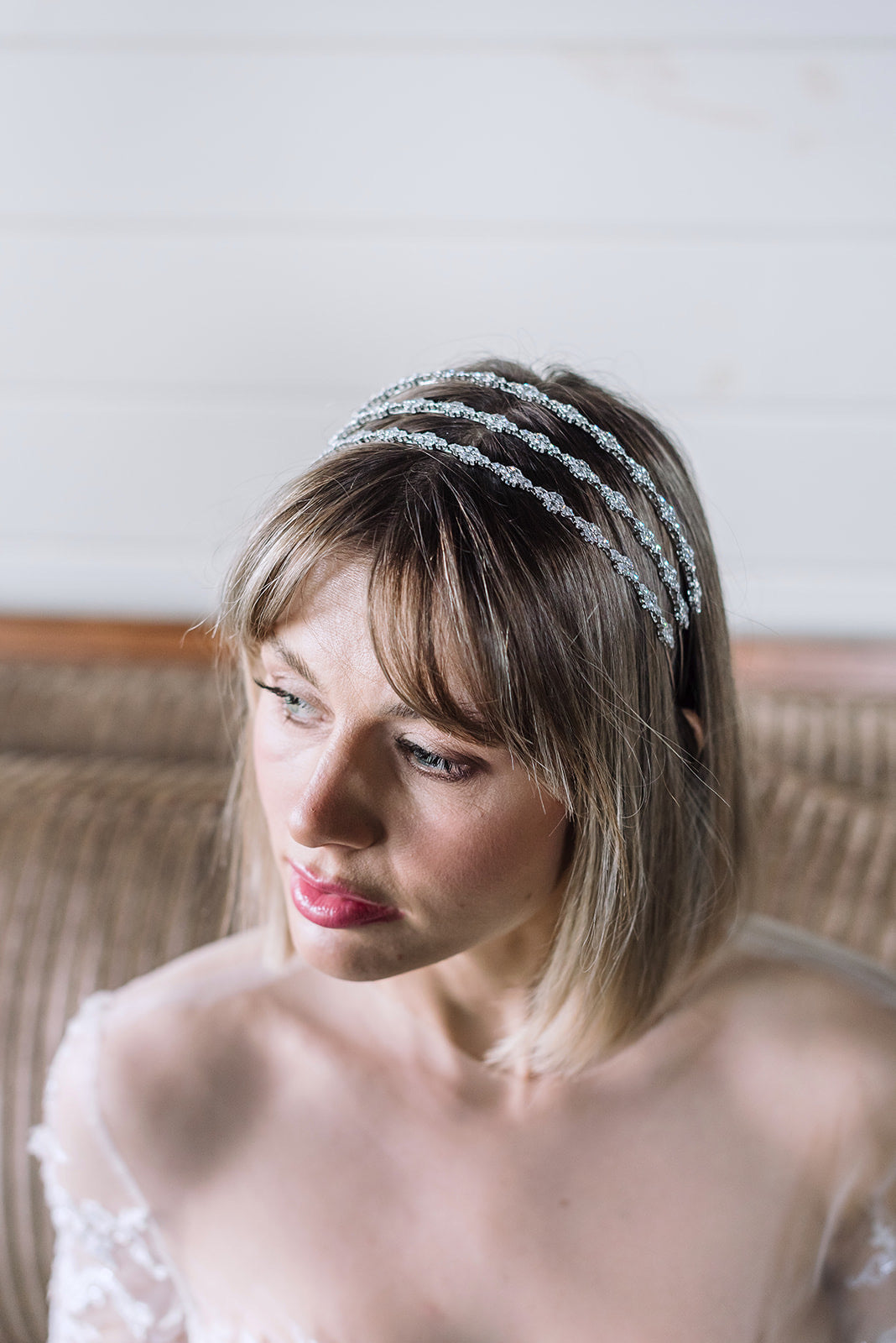 GALA Simulated Diamond Headband Tiara