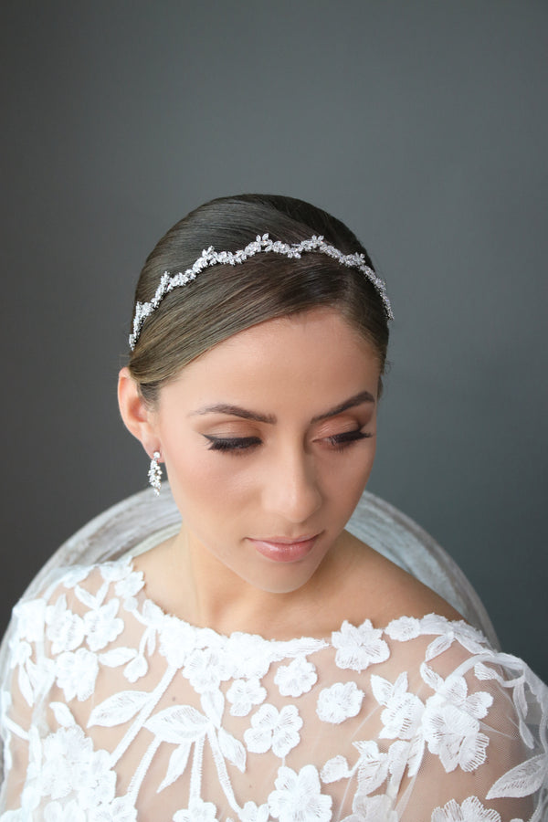 Thin bridal headband | EDEN LUXE Bridal 