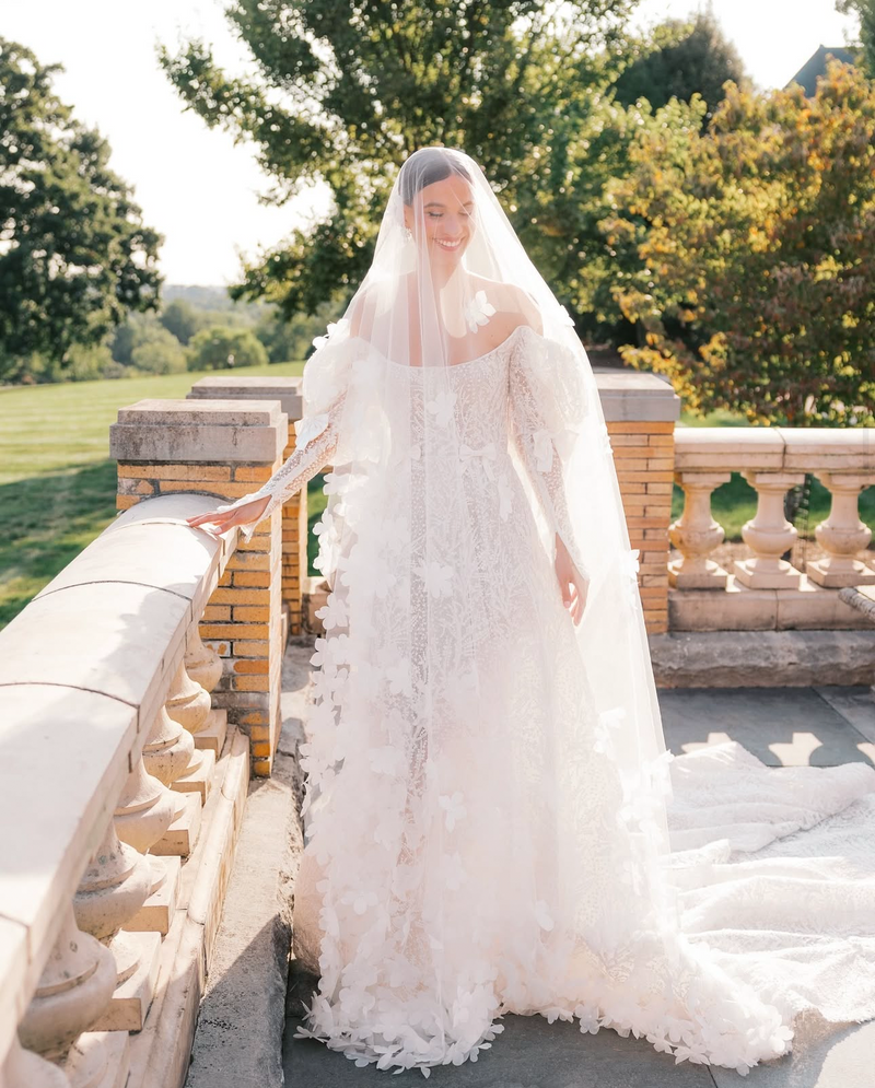 Floral Cathedral Veil | EDEN LUXE Bridal