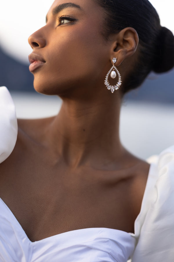 Pearl Statement Earring MIRABEL Earrings | EDEN LUXE Bridal