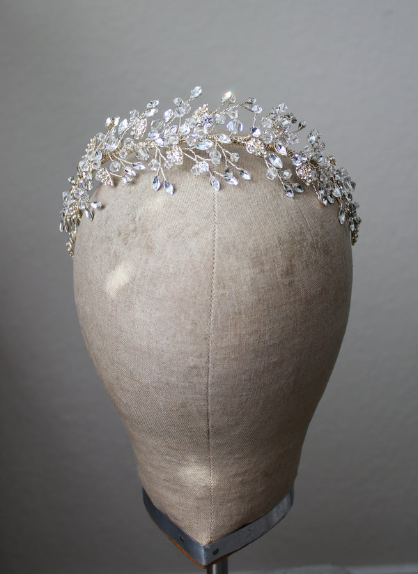 Keira Crystal Headband Tiara for Brides | EDEN LUXE Bridal 