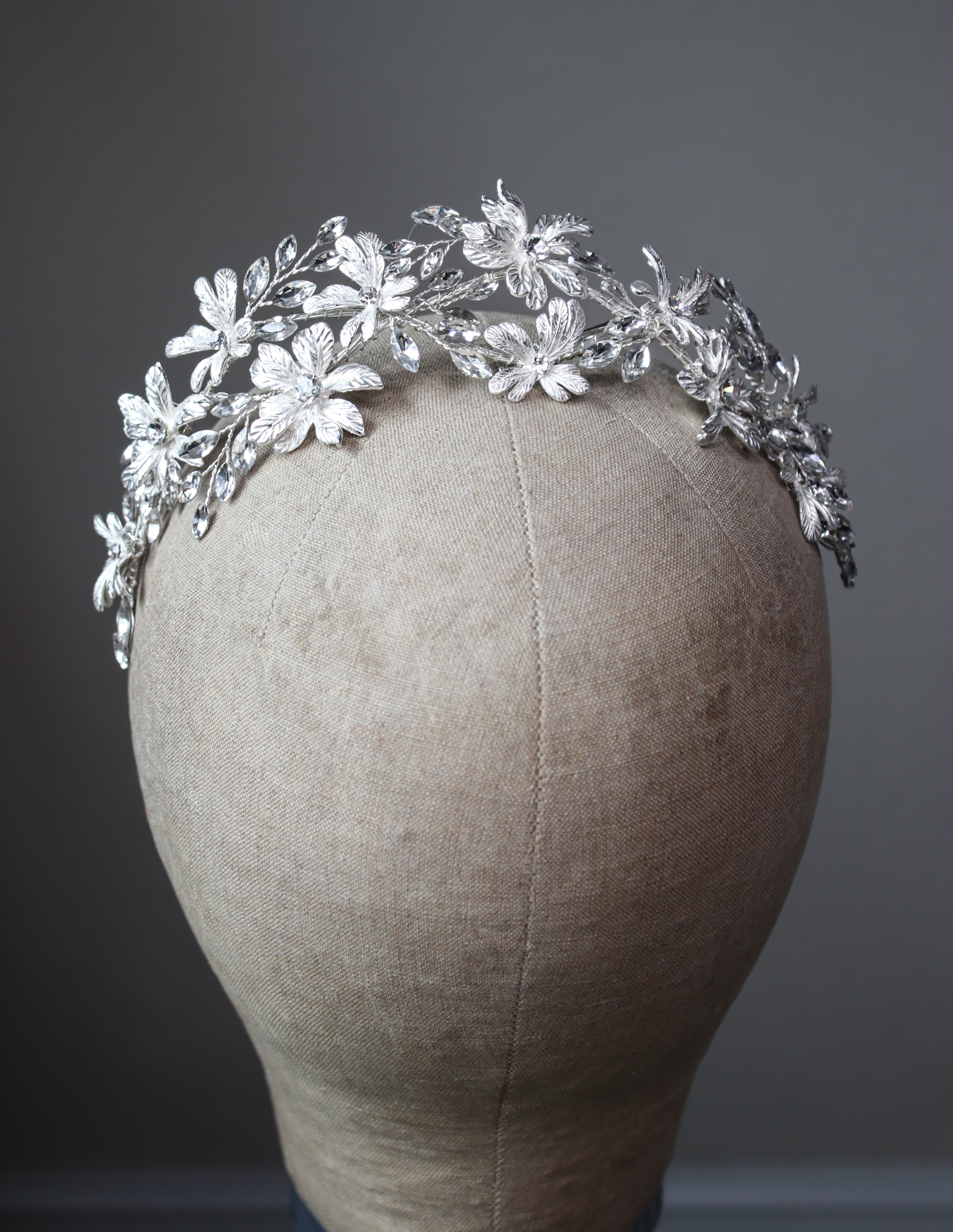 Floral Bridal Tiara for Brides | EDEN LUXE Bridal 