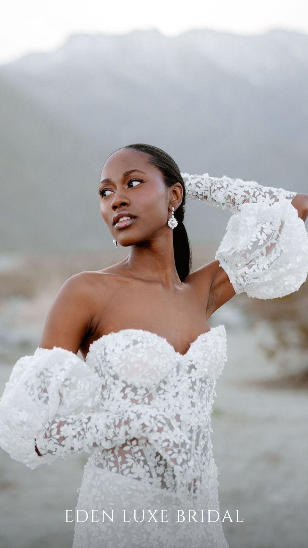 LAYLA Simulated Diamond and Pearl Drop Earrings