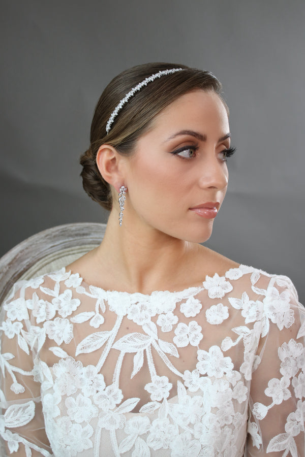 Thin Bridal Headband | EDEN LUXE Bridal 