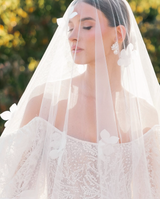 Floral Cathedral Drop Veil | EDEN LUXE Bridal