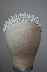 CORDELIA Crystal and Pearl Bridal Tiara