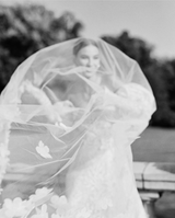 Cathedral Wedding Veil with Flowers | EDEN LUXE Bridal