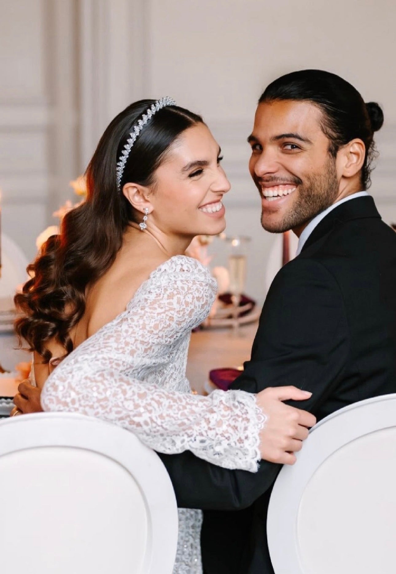 DANSBURY Simulated Diamond Headband Tiara