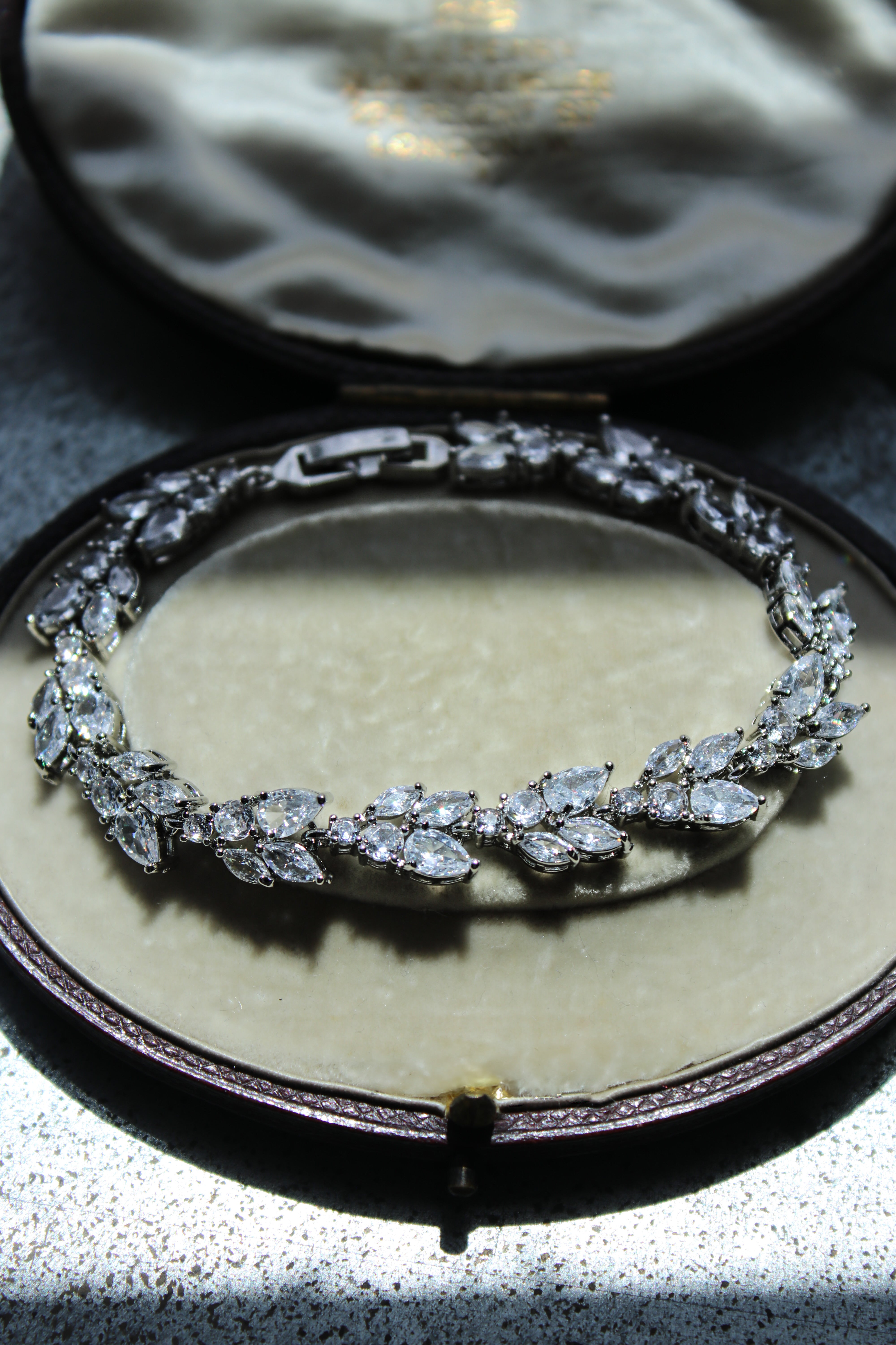 Bridal Bracelet of Simulated Diamonds | EDEN LUXE Bridal