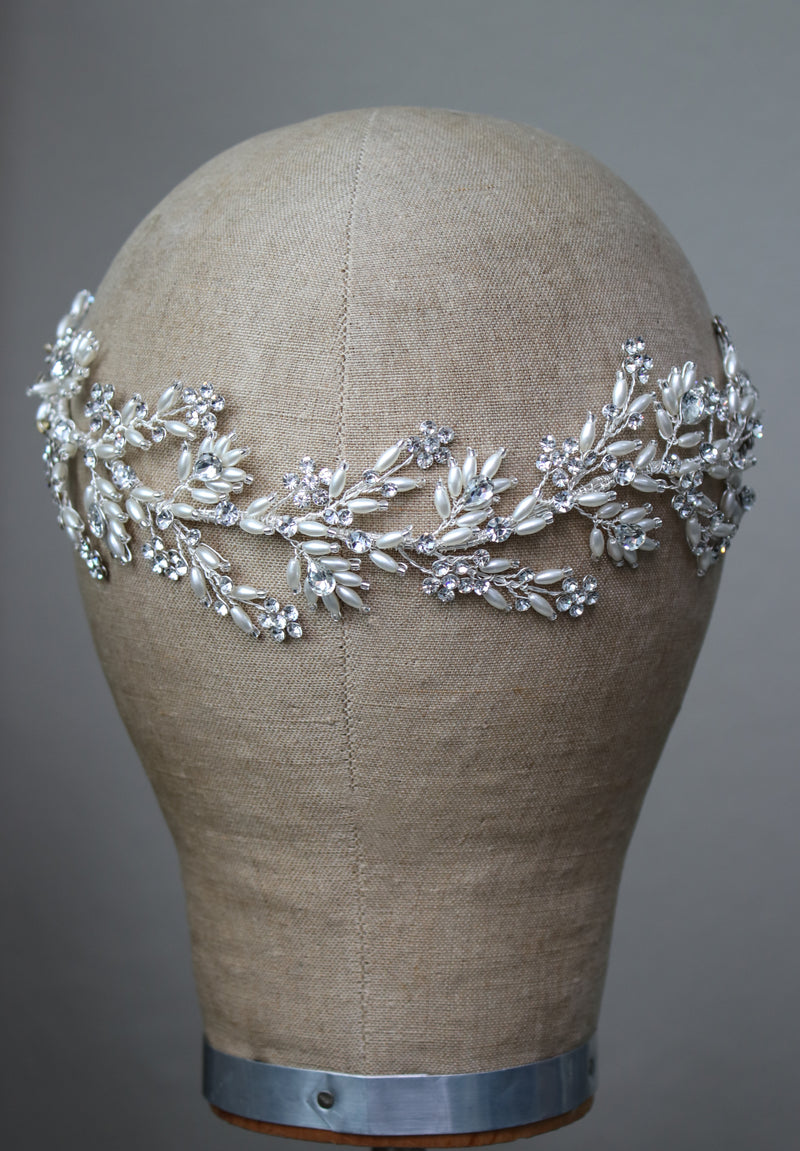 Back of head hairvine for Brides | EDEN LUXE Bridal 