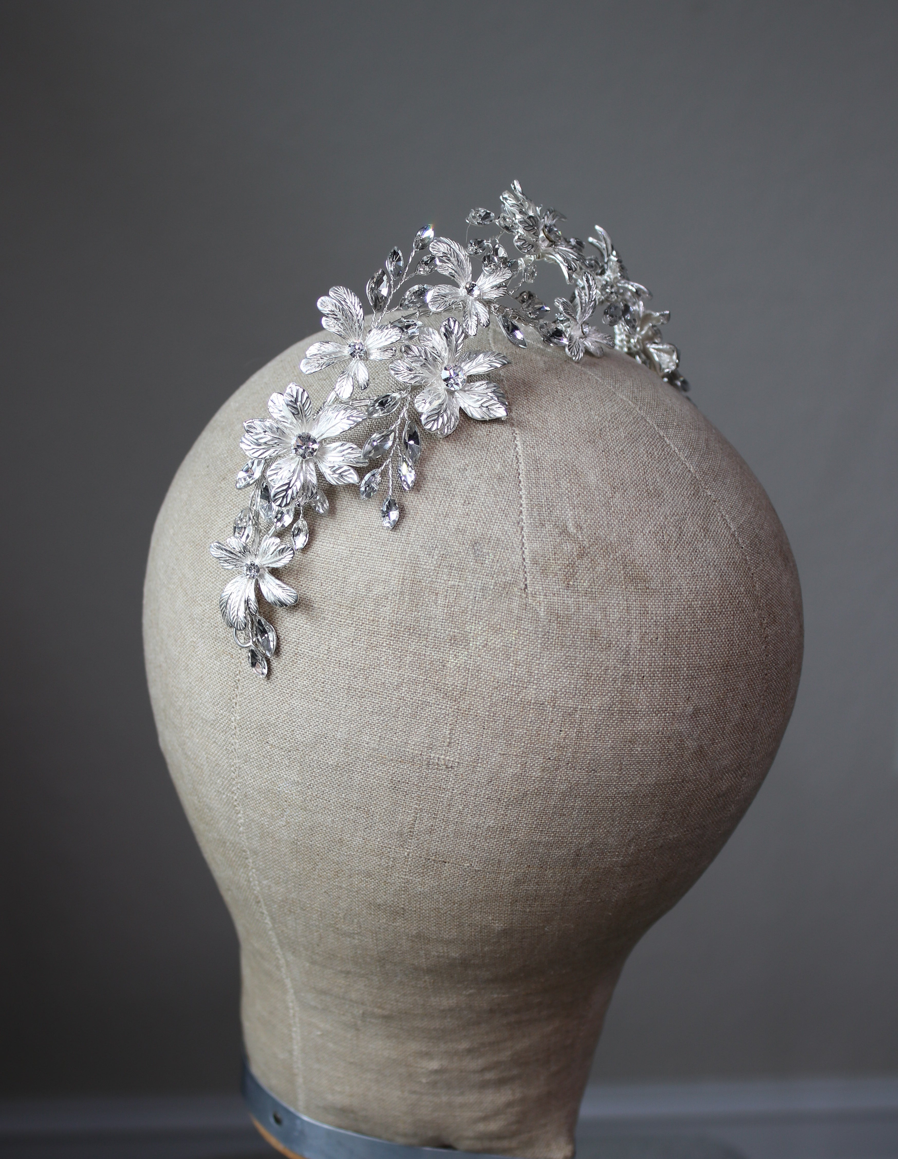 Floral Bridal Tiara for Weddings | EDEN LUXE Bridal 