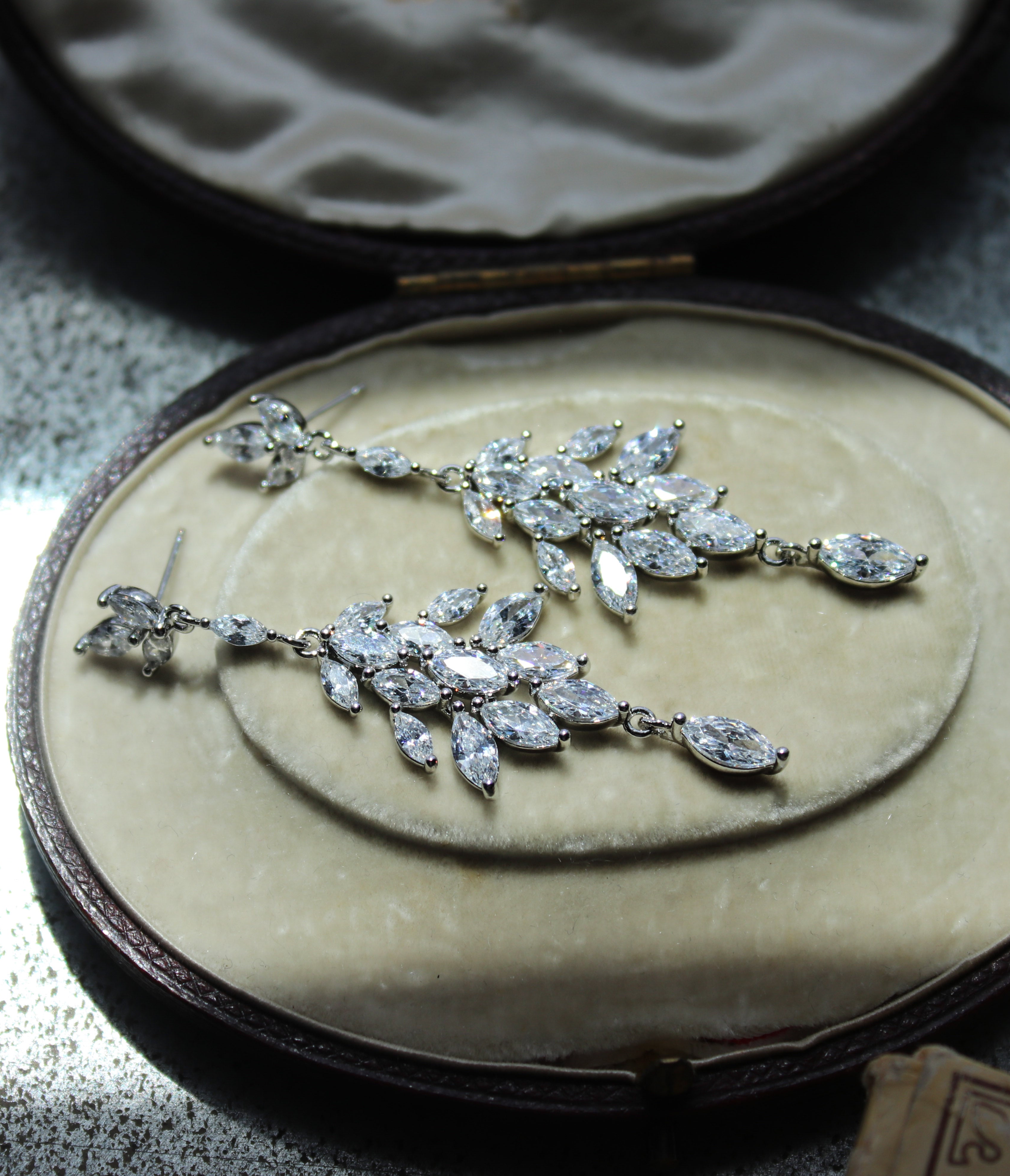 ALICIA Simulated Diamond Statement Earrings