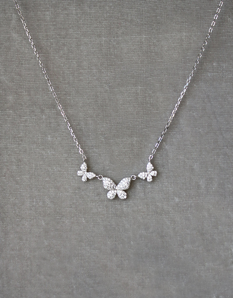 Butterfly Trio Necklace | EDEN LUXE Bridal