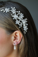 Clear Crystal Bridal headpiece | EDEN LUXE Bridal