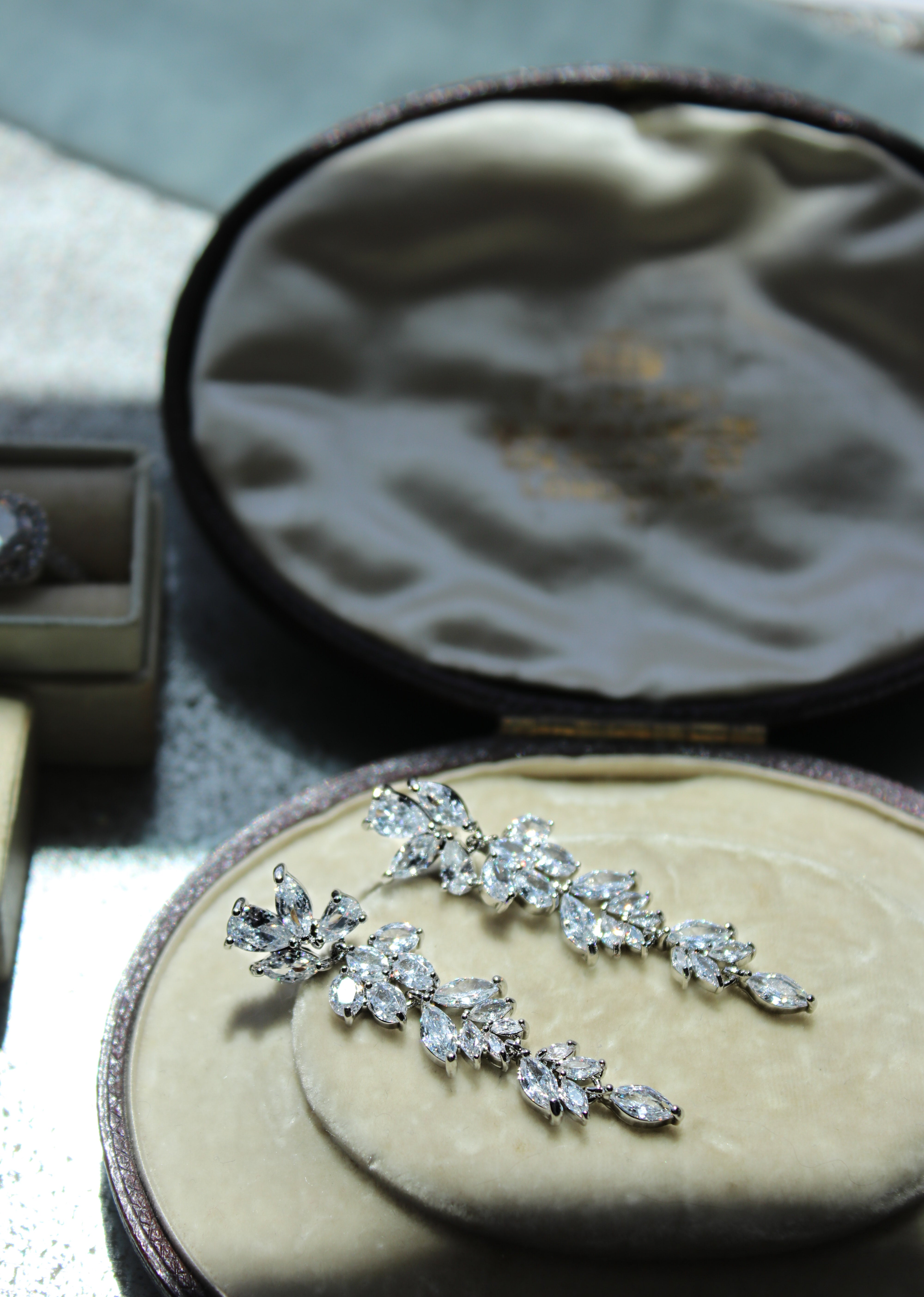 Long Drop Earrings for Bride | EDEN LUXE Bridal 