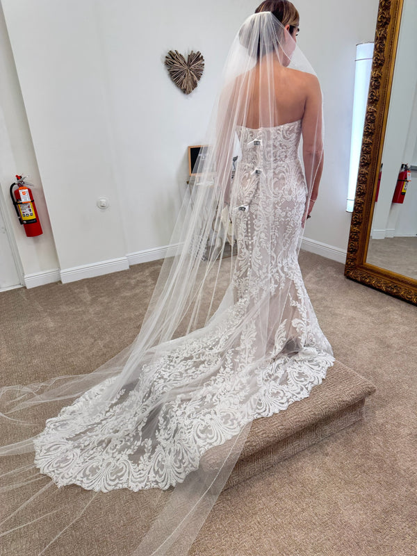 EDEN LUXE Bridal Veil Bespoke VICTORIA Cathedral Bridal Veil 