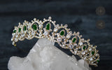 Bespoke Emerald Freshwater Pearl SERENA Bridal Tiara