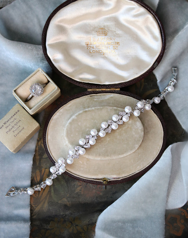 Stylish & Popular Rose gold Wedding Bracelet for Brides- Nicole – Poetry  Designs