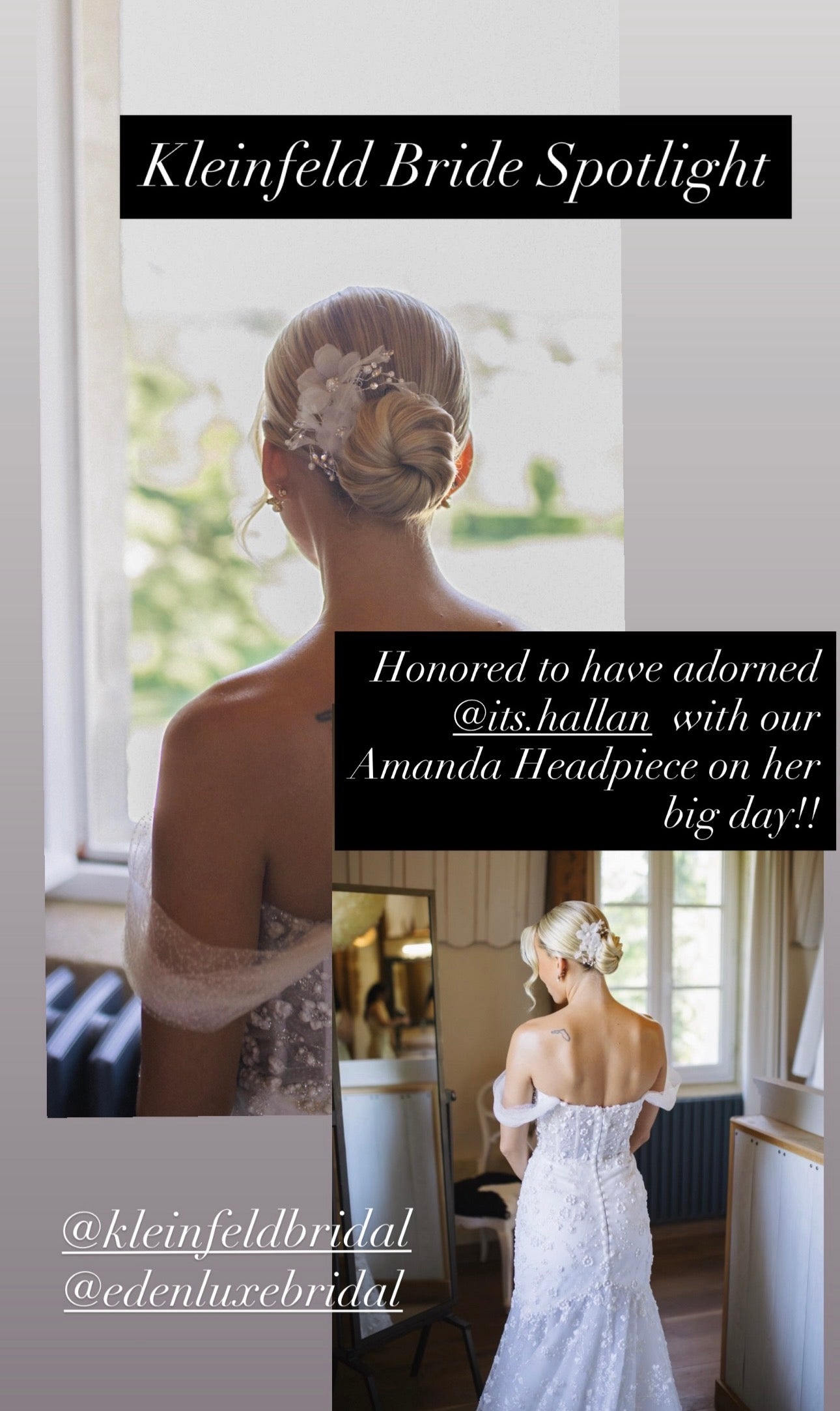 AMANDA Delicate Floral Hairclip Headpiece