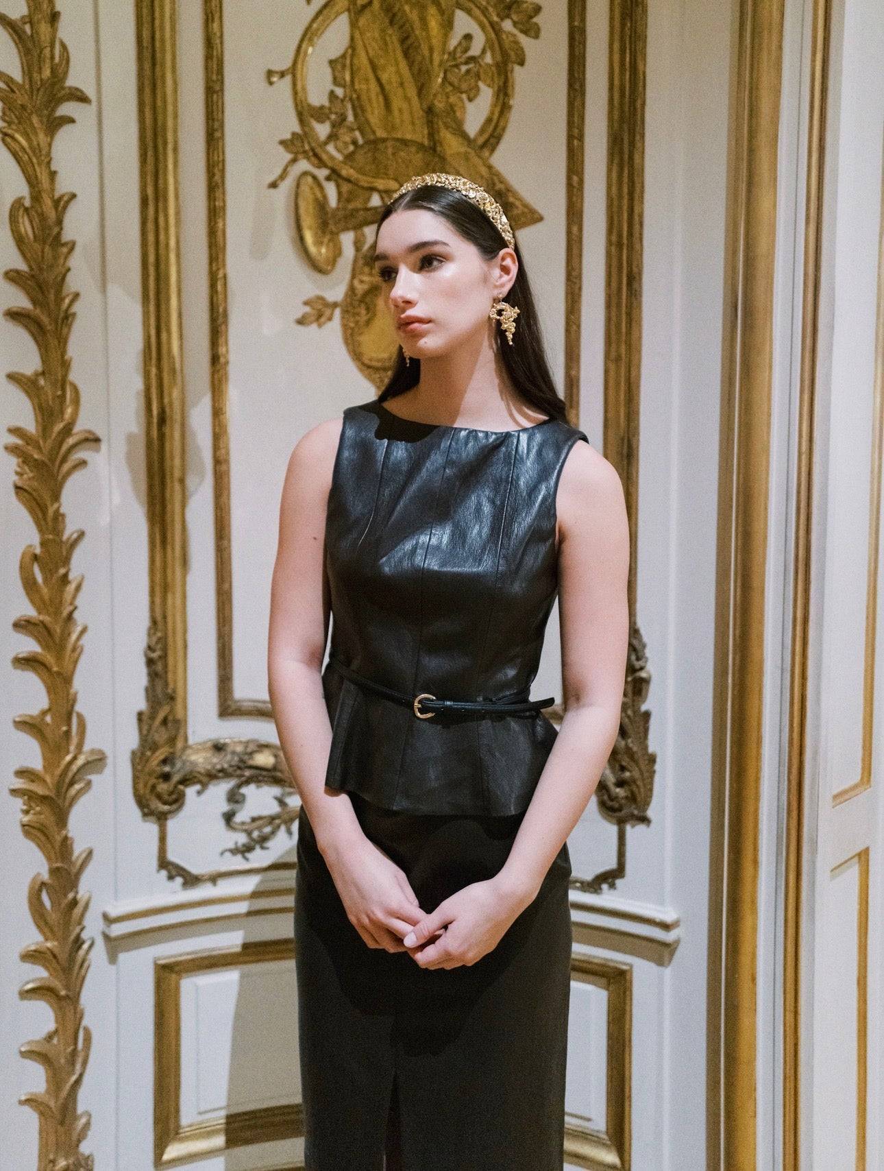 VICTORIA Everyday Tiara™ Halo – 14k Gold Plated Rococo Swarovski Crystal Crown - EDEN LUXE Everyday