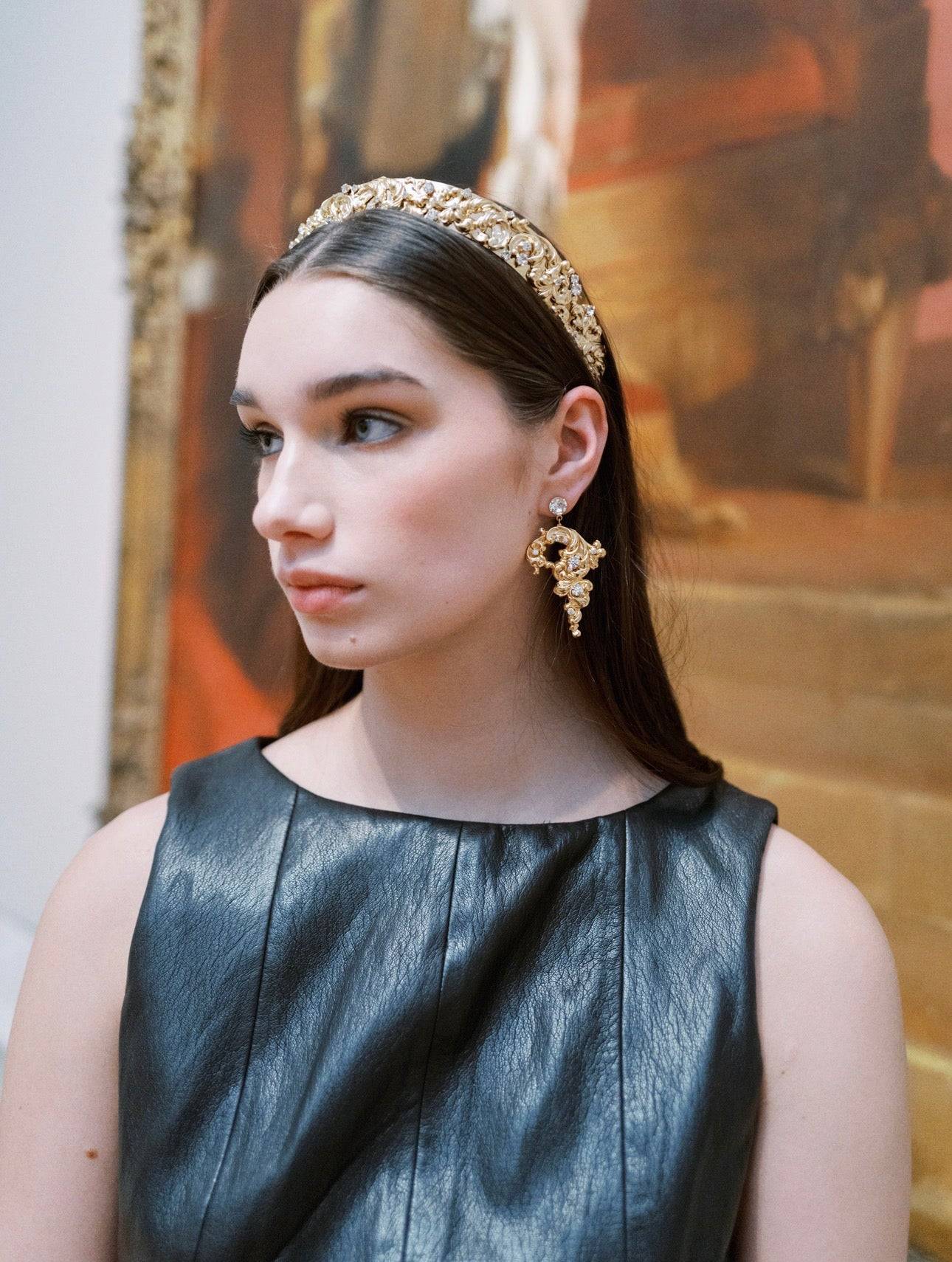 VICTORIA Baroque Statement Earrings - EDEN LUXE Everyday