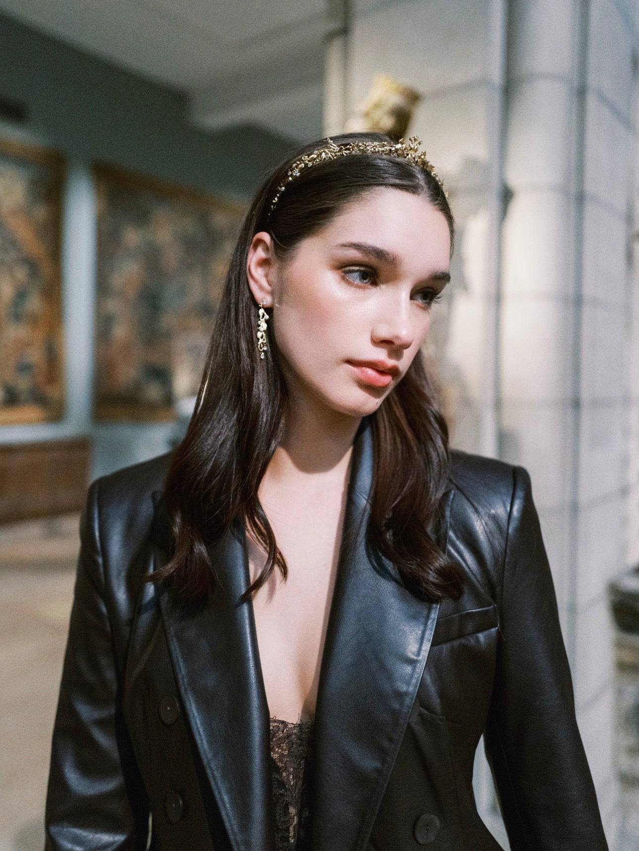 BEAUMONT Everyday Tiara™ – 14k Gold Plated Baroque Swarovski Crystal Crown - EDEN LUXE Everyday