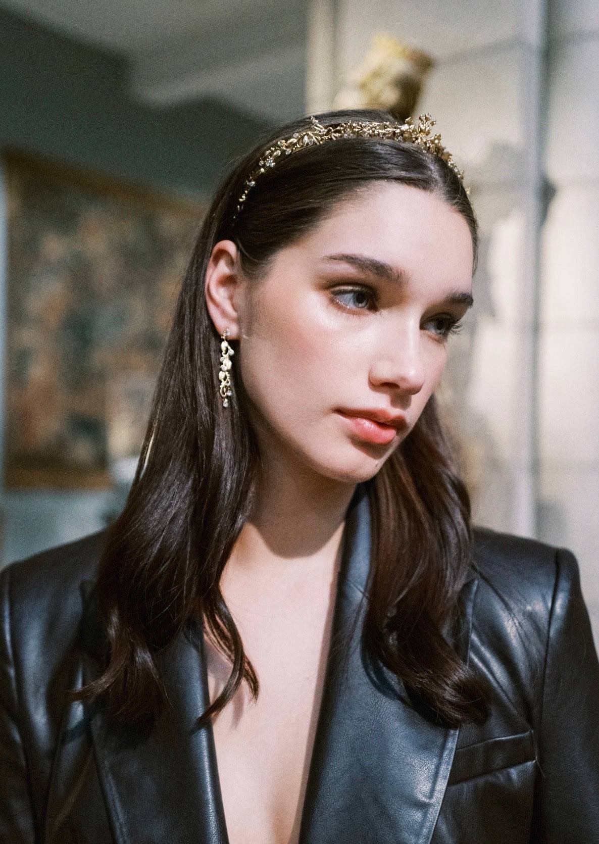 BEAUMONT Everyday Tiara™ – 14k Gold Plated Baroque Swarovski Crystal Crown - EDEN LUXE Everyday