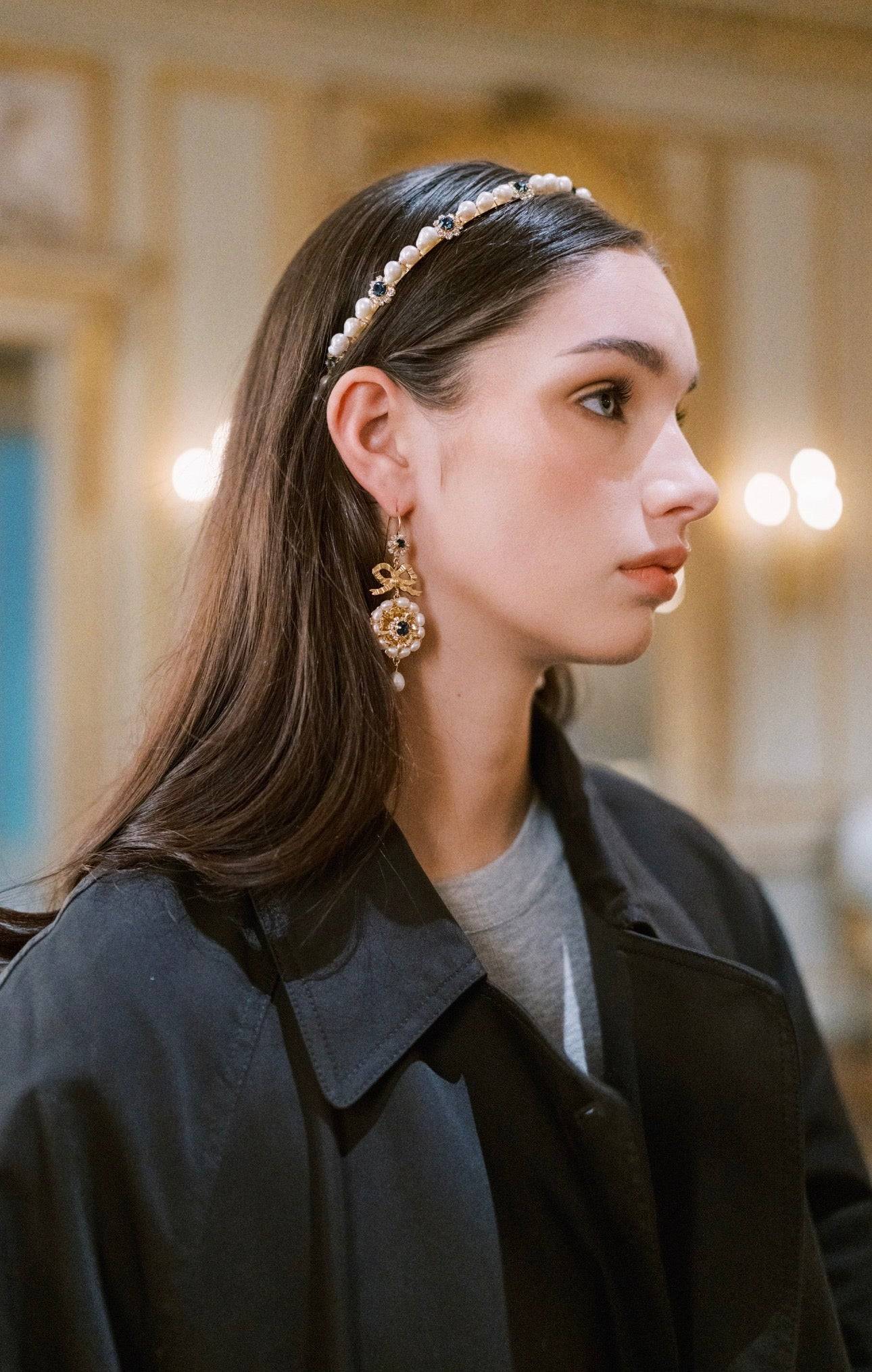 SOPHIE Freshwater Pearl Headband Everyday Tiara™ – 14k Gold Plated - EDEN LUXE Everyday