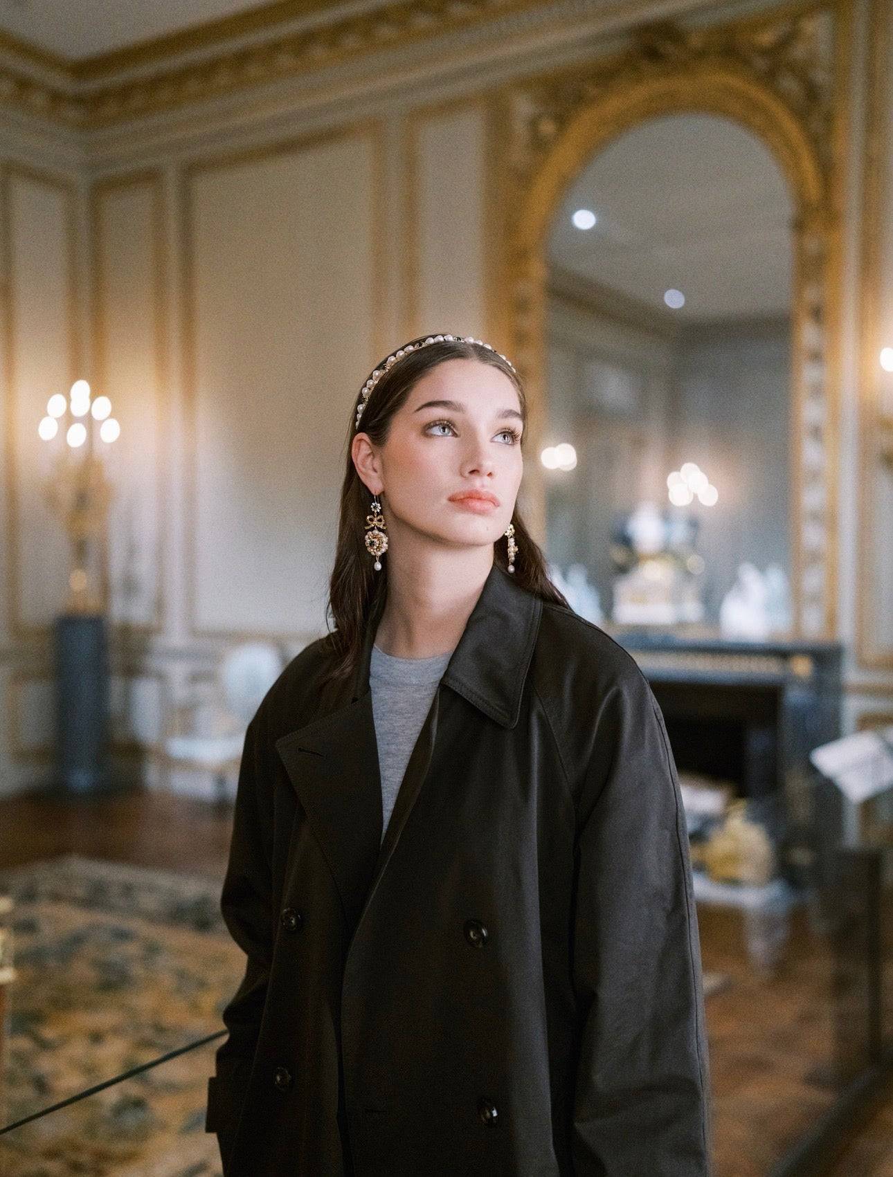 SOPHIE Freshwater Pearl Antique Inspired Earrings - EDEN LUXE Everyday