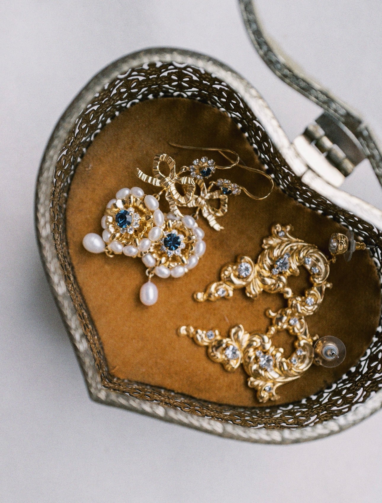 SOPHIE Freshwater Pearl Antique Inspired Earrings - EDEN LUXE Everyday