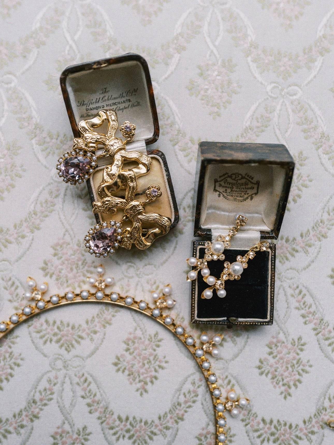 OPHELIA Pearl and Swarovski Crystal Drop Earrings –  Sophie Kaye x EDEN LUXE Everyday