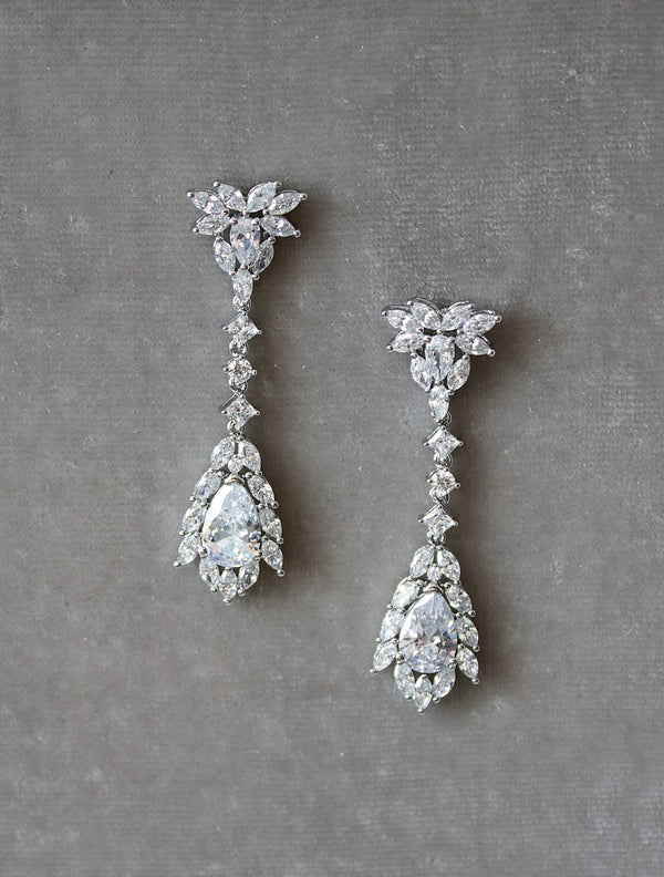 Art Deco Earrings / Bridal Earrings / Great Gatsby Jewelry / wedding E –  Foxford Jewellery
