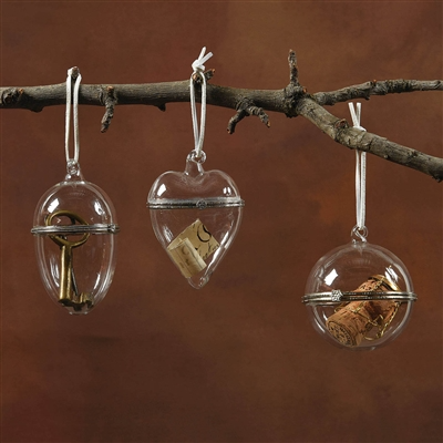 Glass Keepsake Box Ornament - Sphere